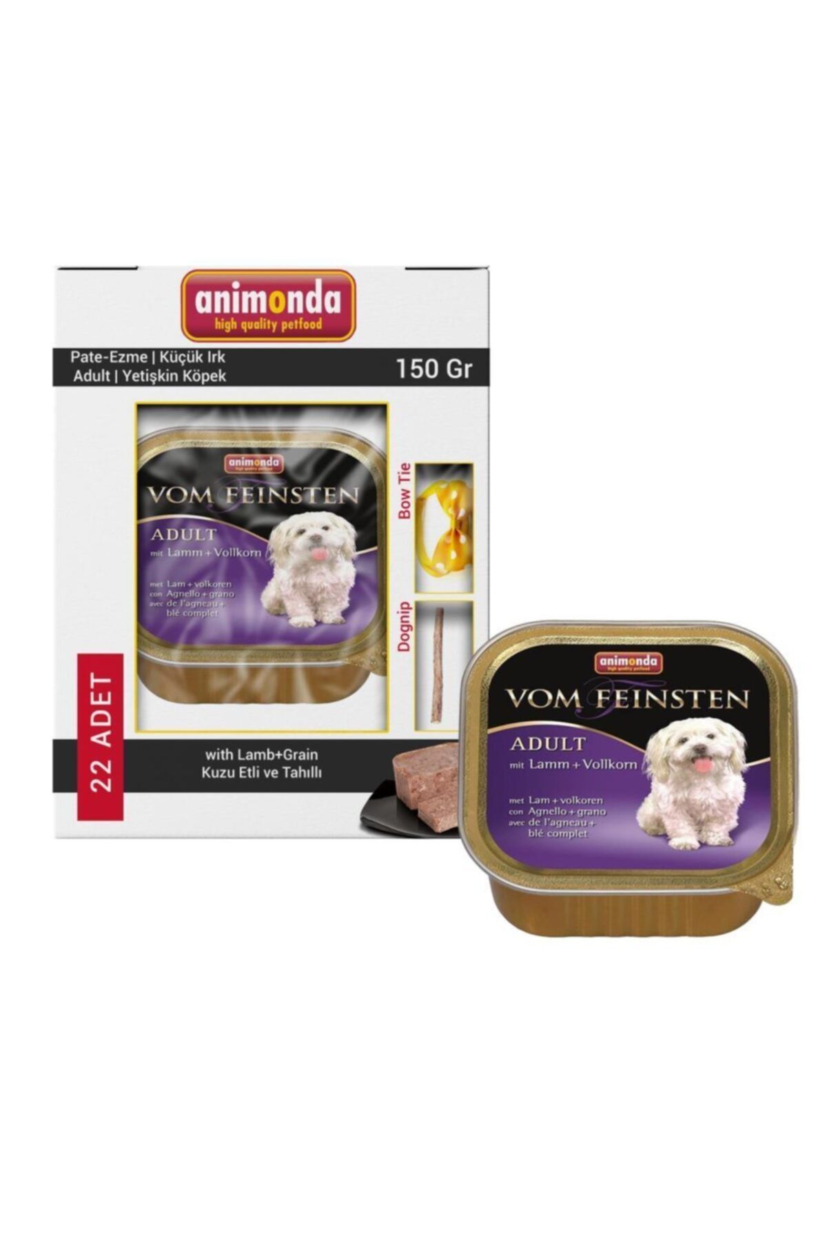 Animonda Kuzulu Ve Tahıllı Ezme Köpek Konservesi 22x150 gr