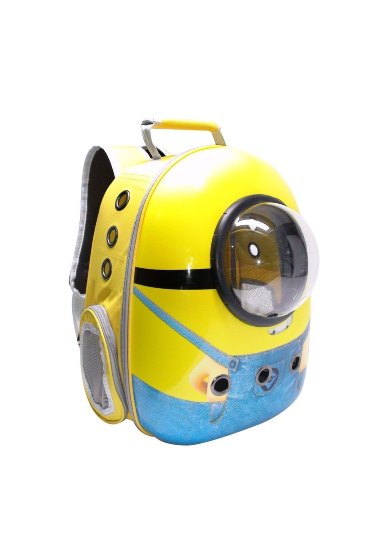 Mixpet Astronot Sırt Kedi Mini Irk Köpek Taşıma Çantası Sarı