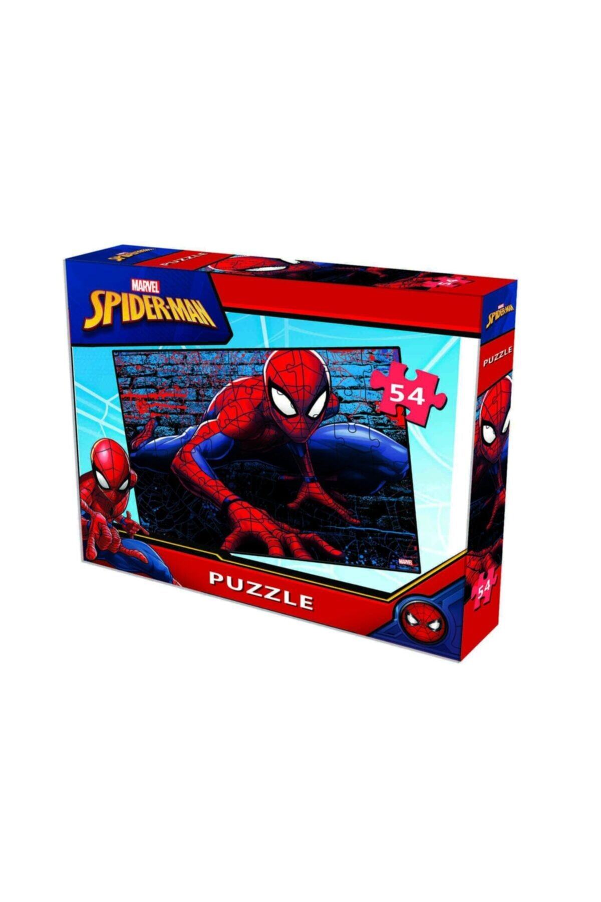 Marvel SpiderMan Marvel Spiderman Lisanslı Örümcek Adam Puzzle 54 Parça Yapboz