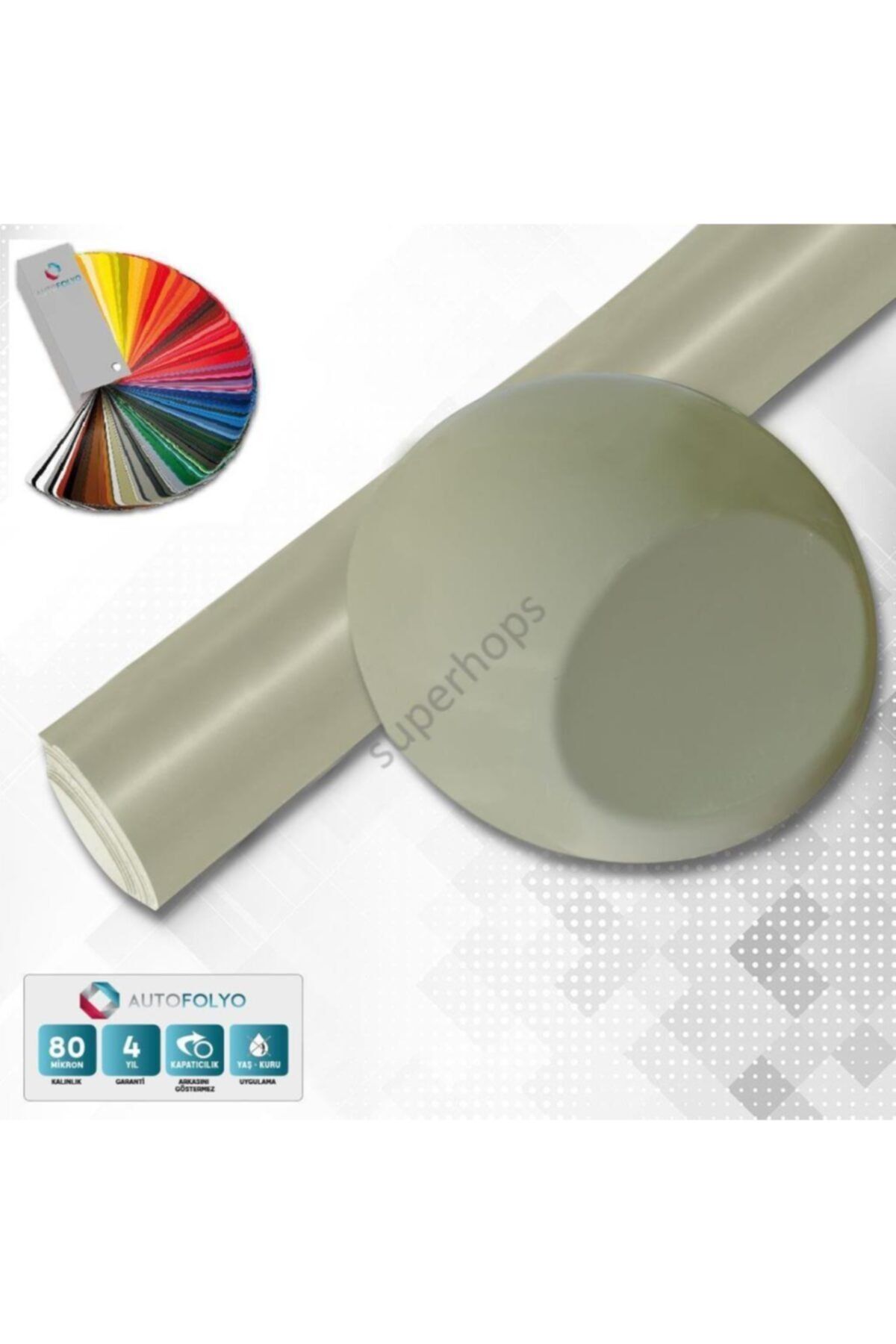 AUTOFOLYO Mat Bej Folyo 40 Cm-3 Metre