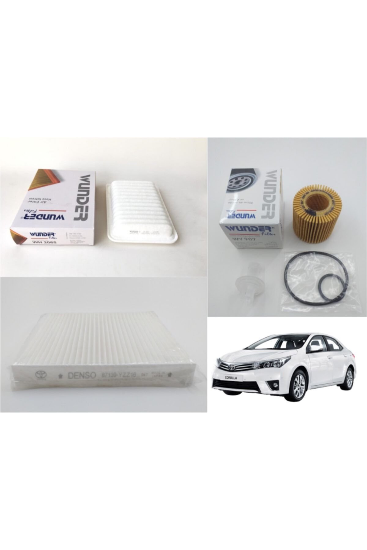 wunder toyota corolla 1 33 vvt 2008 2017 filtre bakim seti fiyati yorumlari trendyol