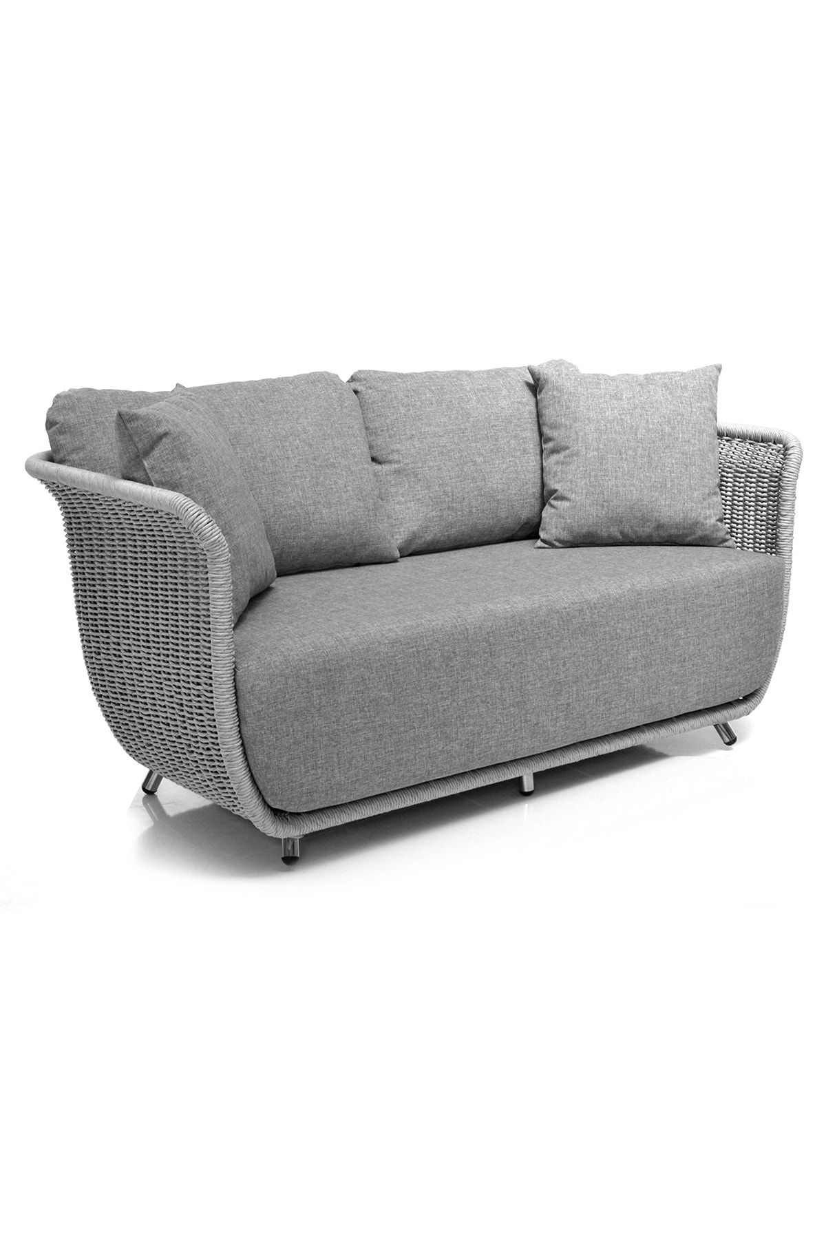 Üçyıldız Safran Rattan Ikili Koltuk