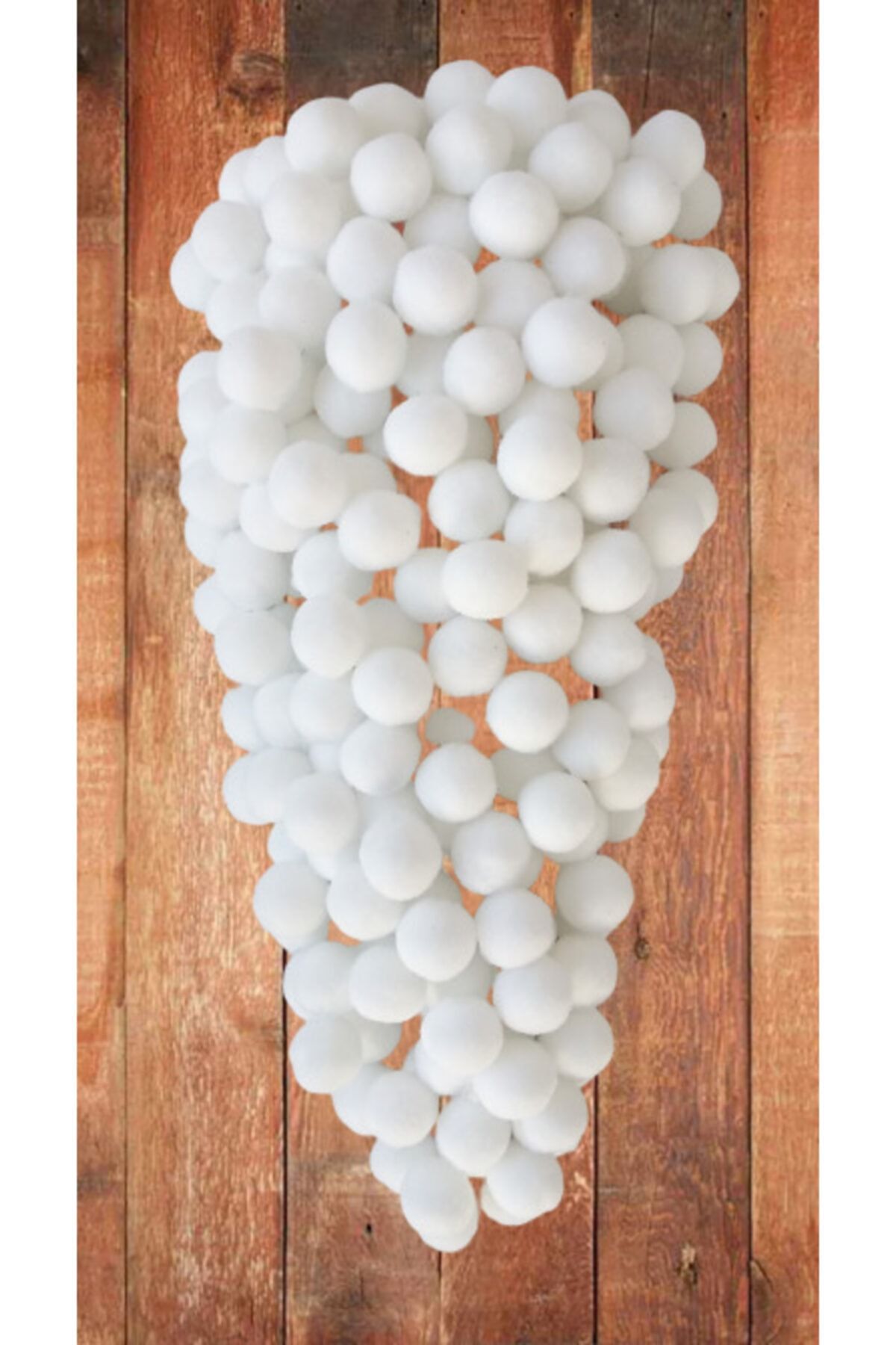 Kezban Tekstil Peluş Ponpon 2cm Beyaz 100 Adet