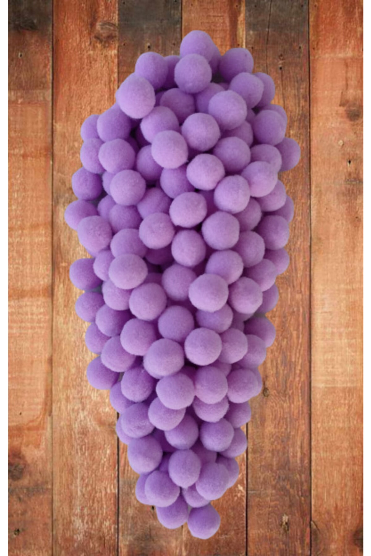 Kezban Tekstil Peluş Ponpon 2 cm Lila 100 Adet