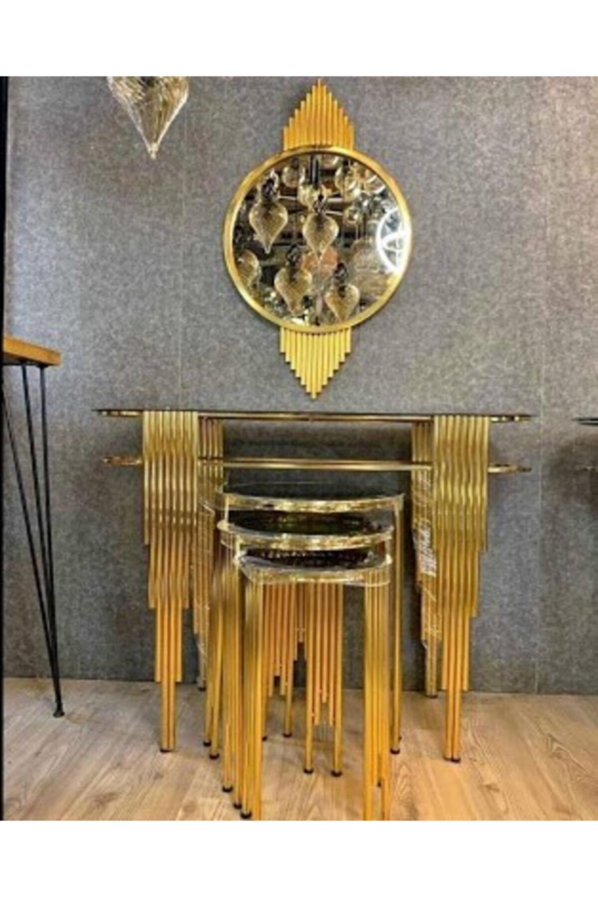 Gençtürk Gold Metal  Set Dresuar + Çerçeve+ Zigon 3'lü