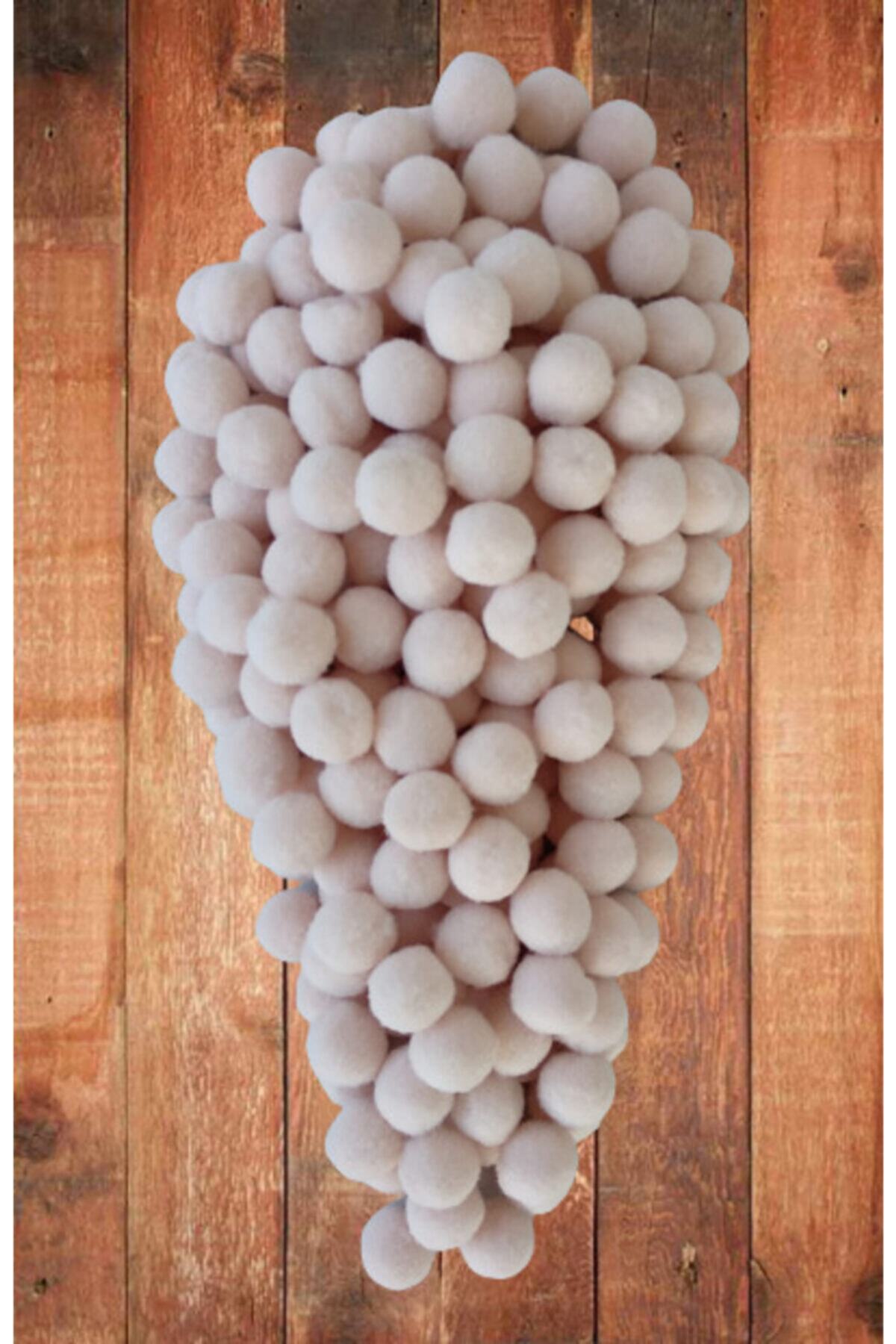 Kezban Tekstil Peluş Ponpon 2cm Bej Rengi 100 Adet