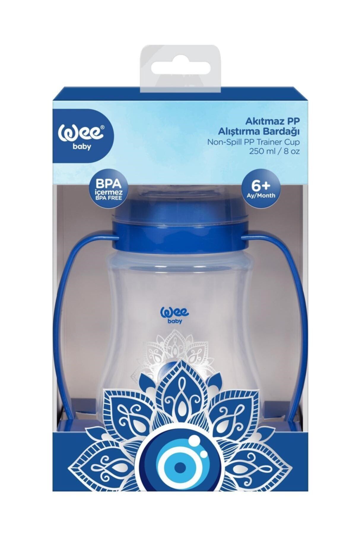 Wee Baby Akıtmaz Kulplu Pp Bardak Nazar Boncuğu 250 ml