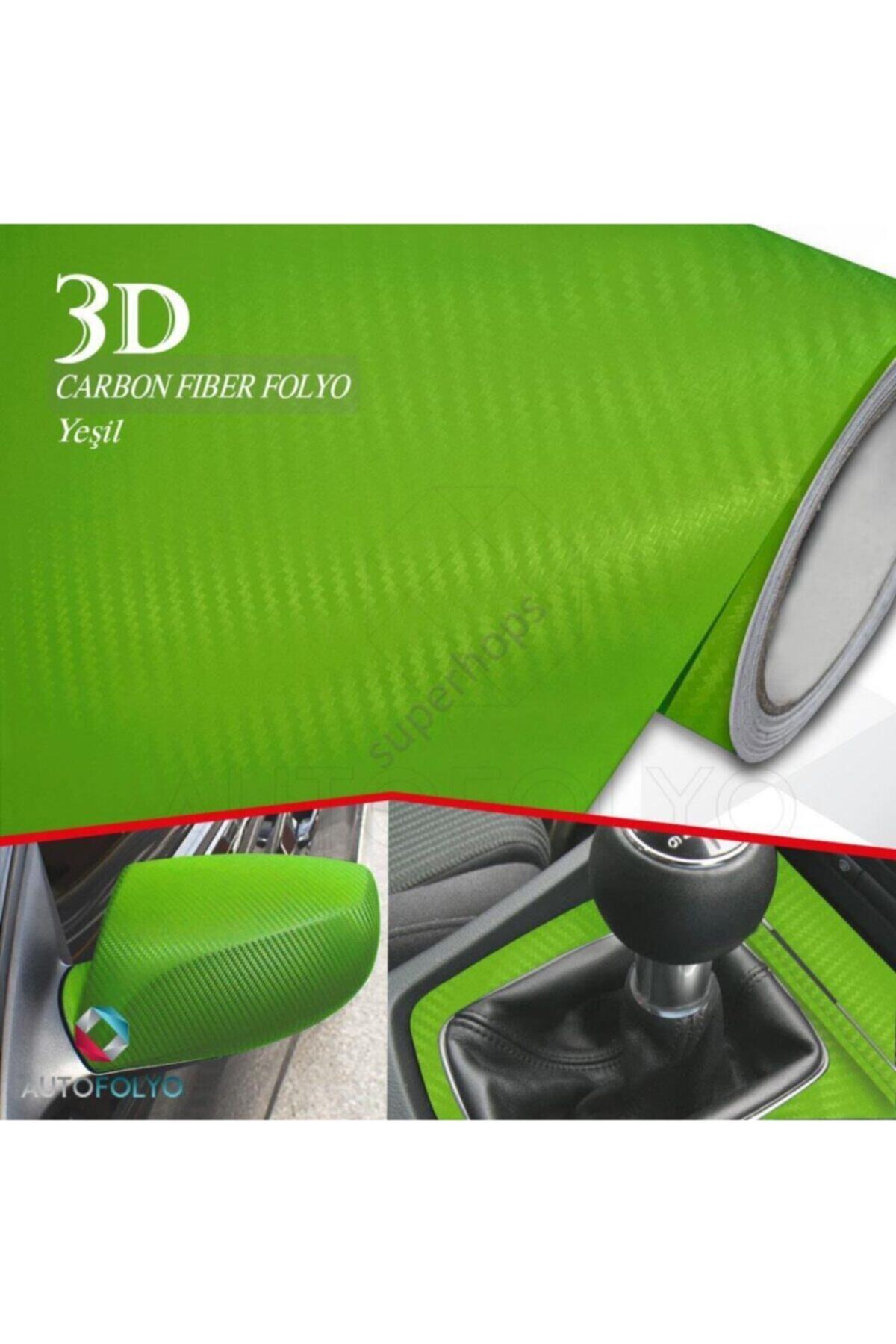 AUTOFOLYO Karbon Folyo Yeşil 127 Cm X 6 Metre