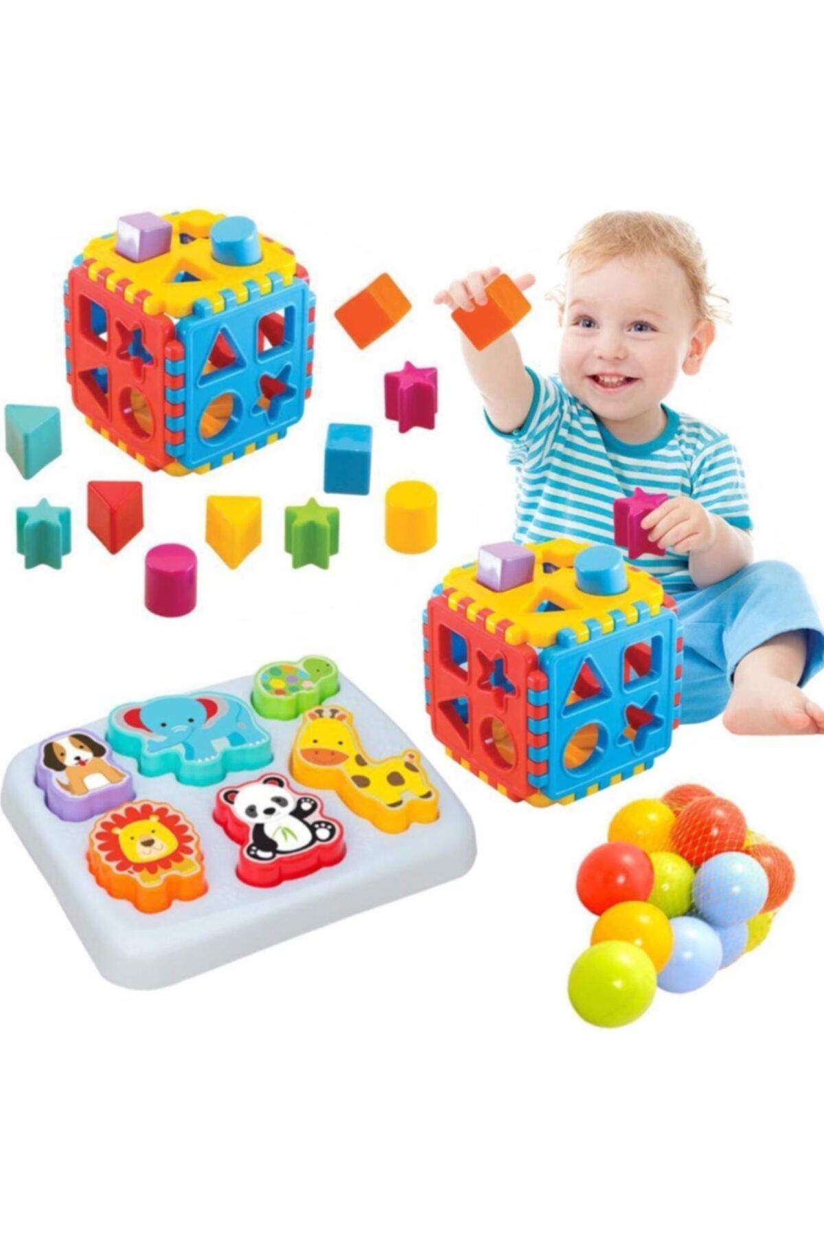 dede sevimli hayvanlar bultak bul tak puzzle egitici zeka gelistirici set 10 adet top hediyeli fiyati yorumlari trendyol