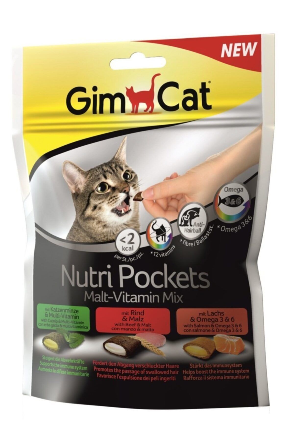 gimcat nutripockets kedi odulu malt multivitamin 150gr fiyati yorumlari trendyol