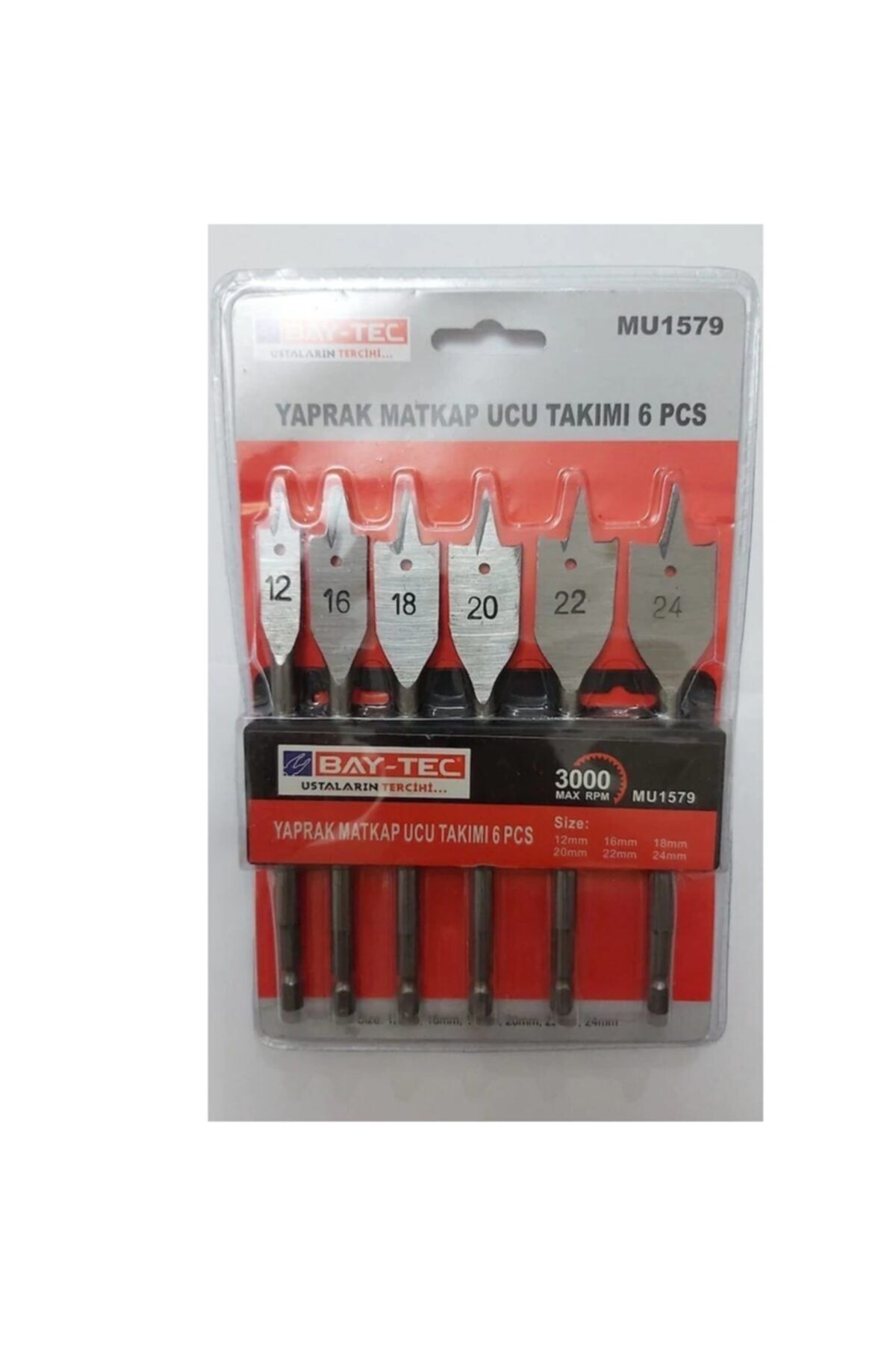 Baytec Yaprak Matkap Ucu Takımı 6 pcs