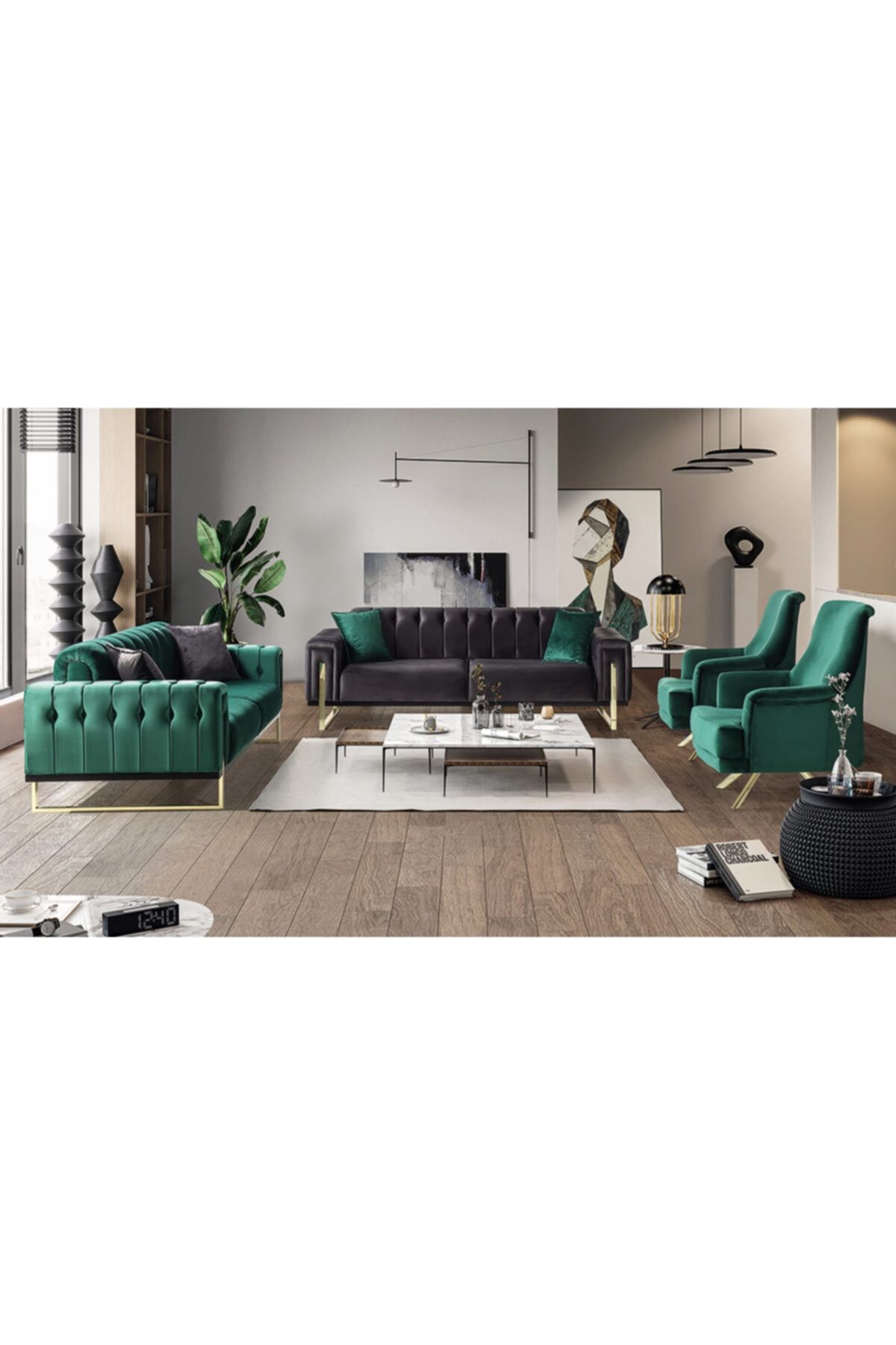 CaddeYıldız Velvet Salon Takımı