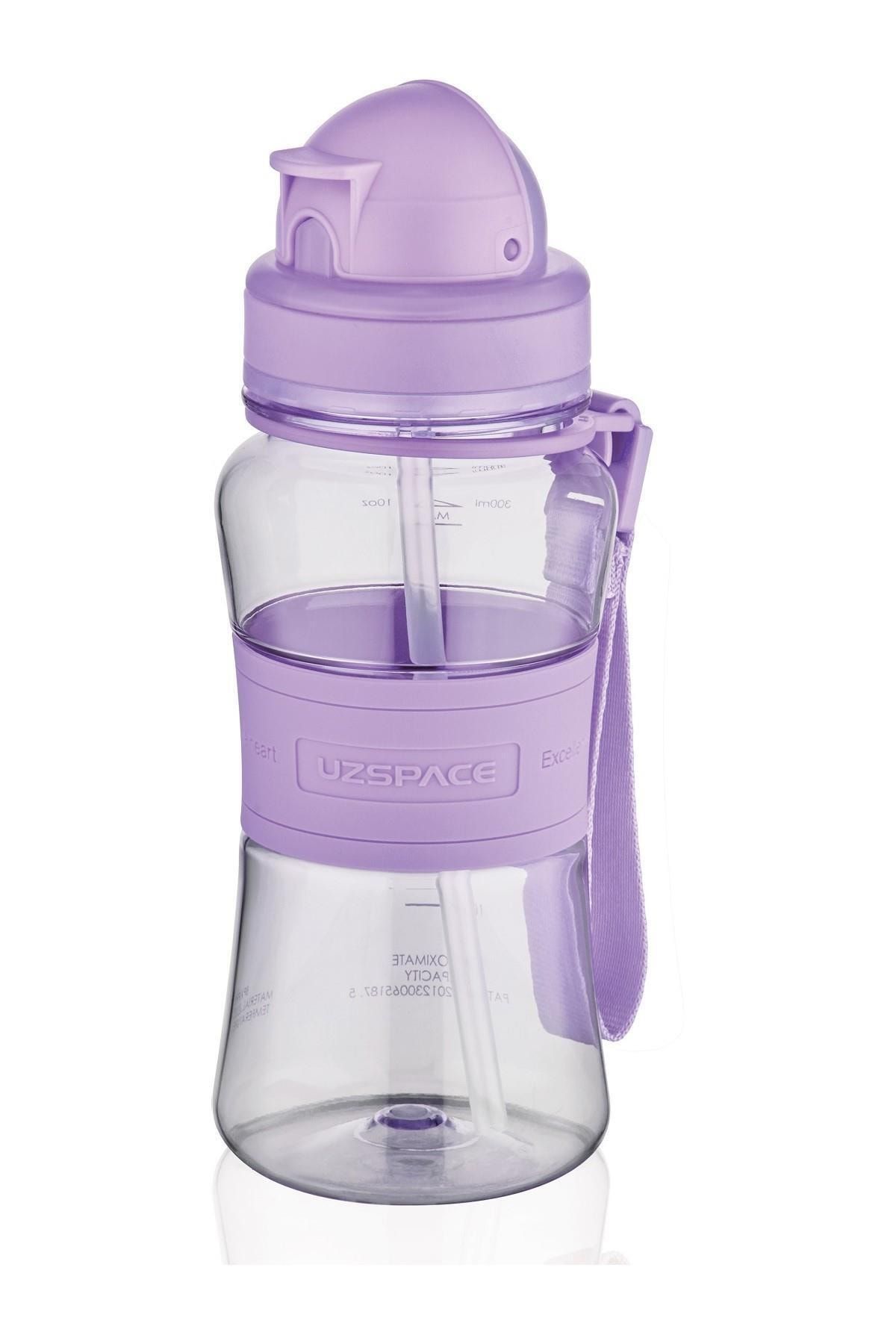 uzspace mor pipetli tritan cocuk bpa icermez seffaf su matarasi 350 ml fiyati yorumlari trendyol