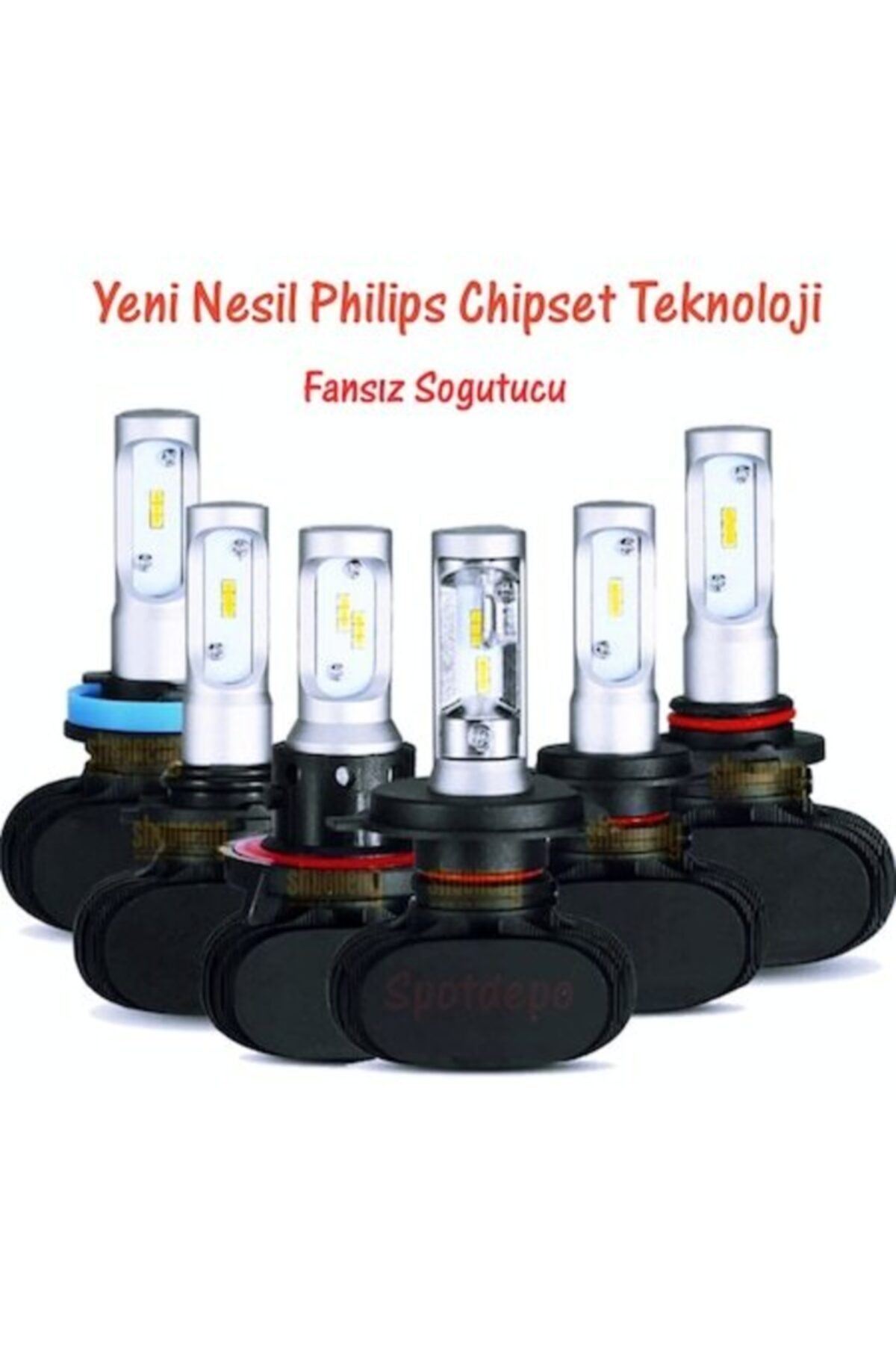 Mach Csp Led 9005 Hb3 Led Xenon Far Ampulü Zenon Beyaz 9005 Hb3 Metal Soğutucu