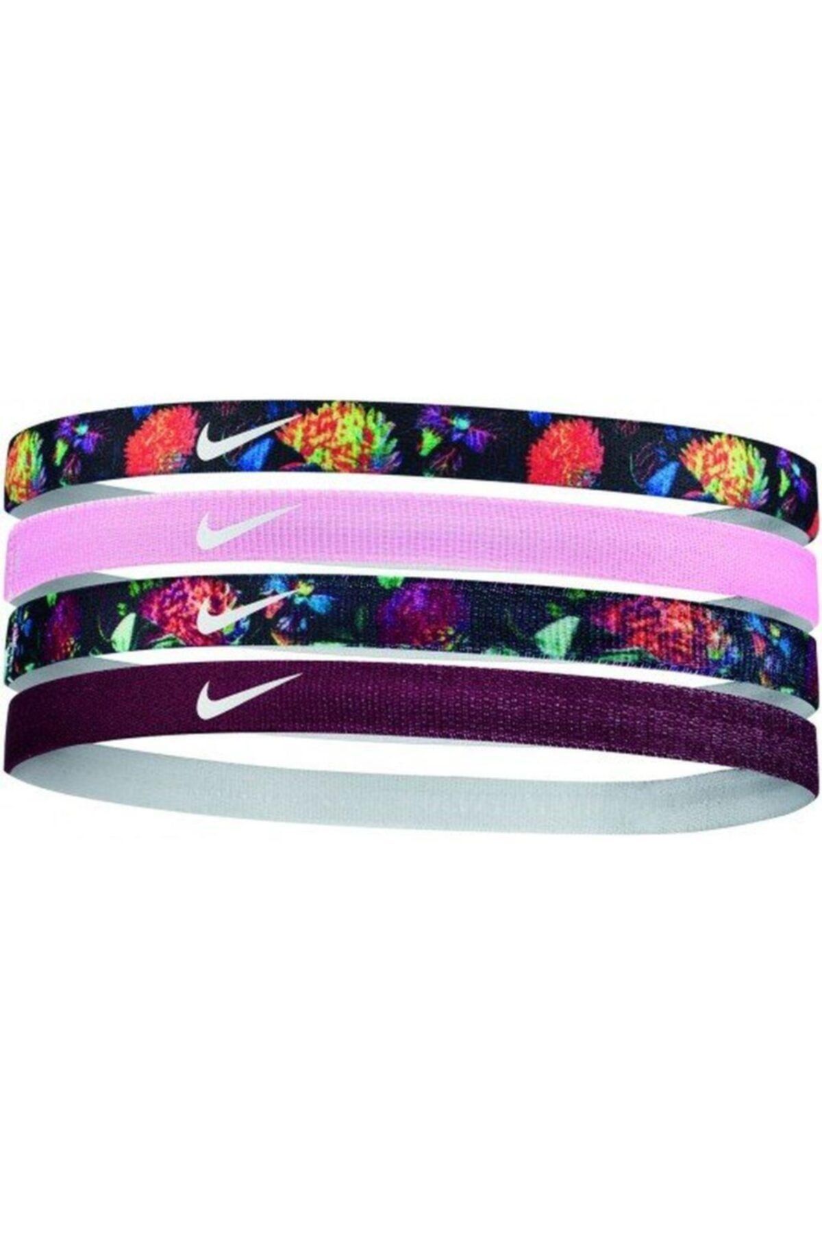 Nike N.000.1144.953.os Prınted Headbands 4lü Saç Ipi