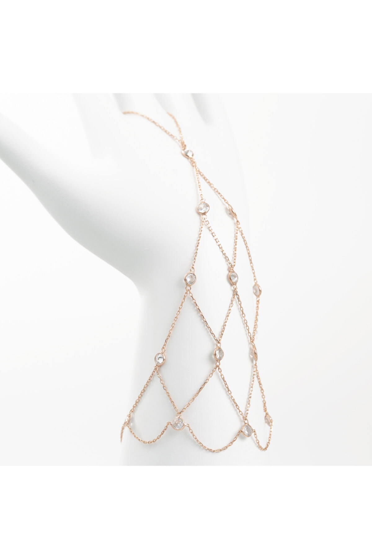 Ala gümüş 925 Ayar Gümüş Tiffany Asimetrik Kesim Şahmeran