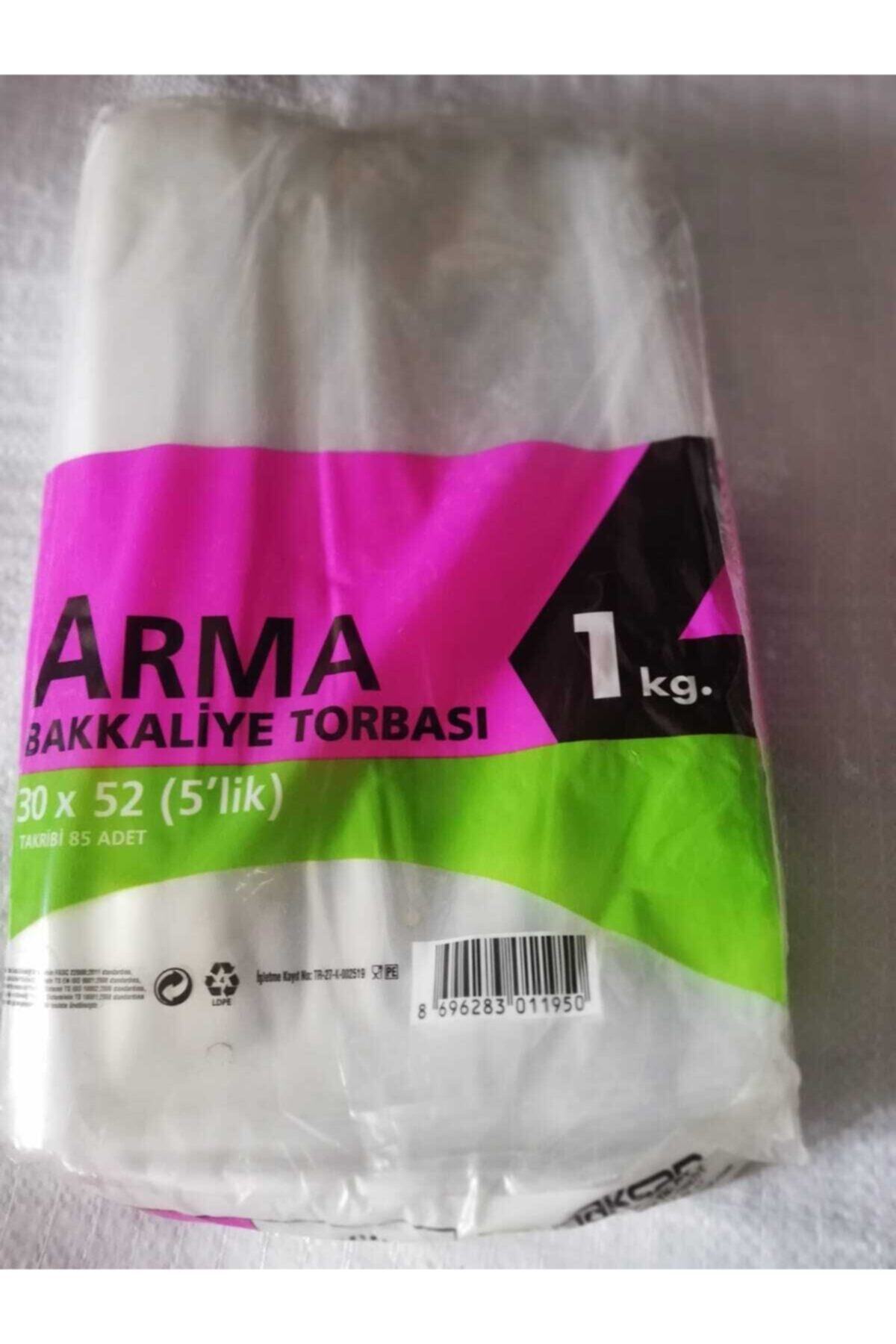Arma Naksan Arma Şeffaf Bakkaliye Torbası Poşeti 5'lik 30 X 52