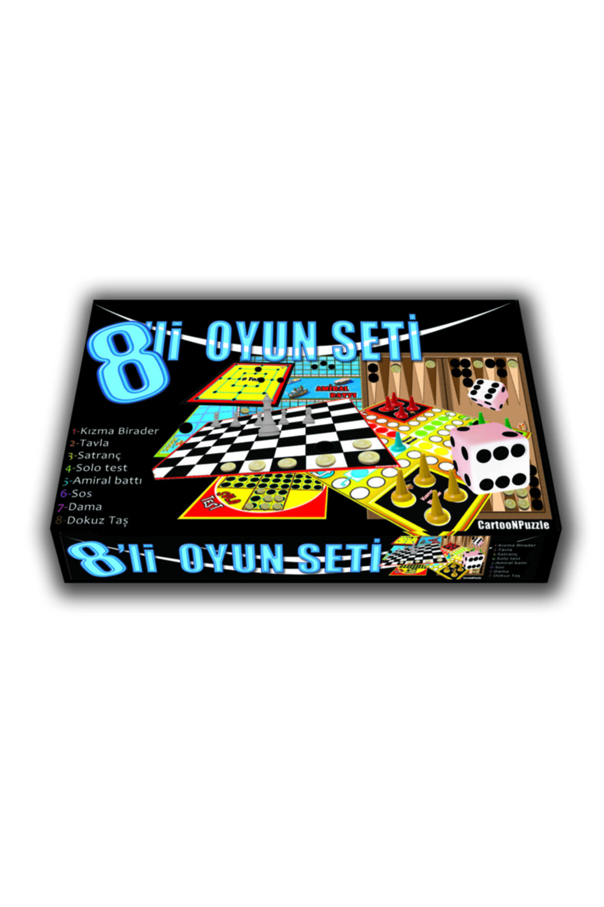 CARTOON 8 li Oyun Seti