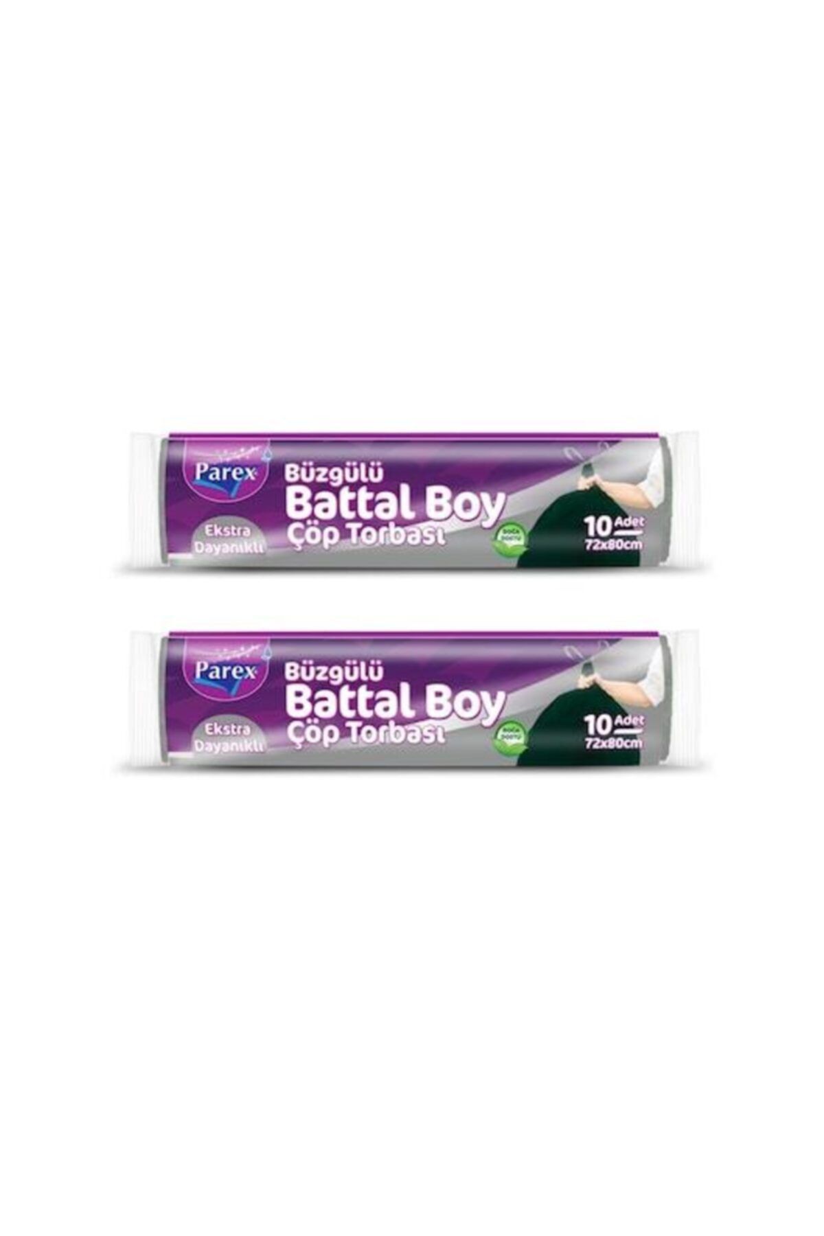 Parex Premium Çöp Torbası Büzgülü Battal Boy 2 Paket
