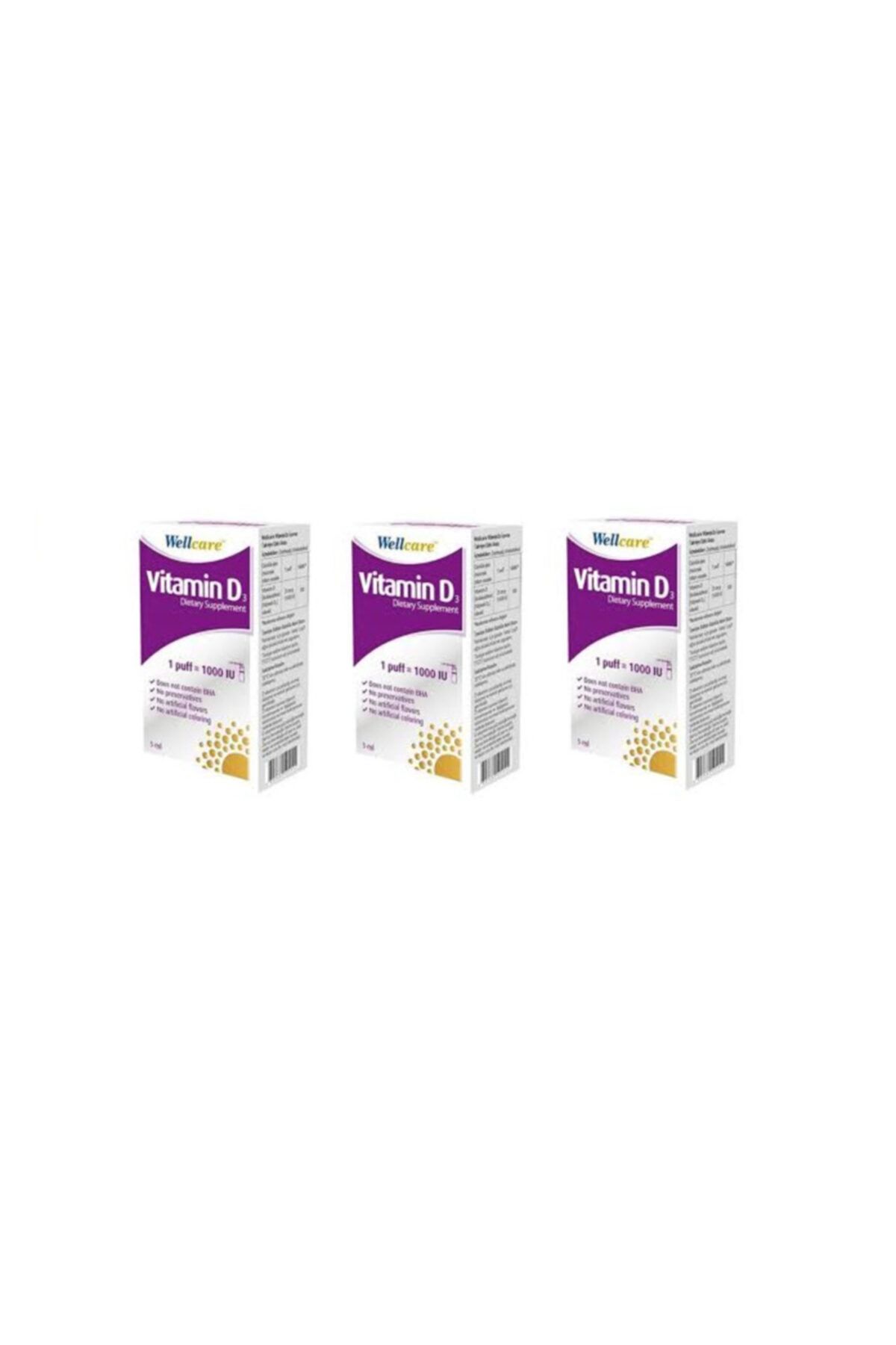 wellcare vitamin d3 sprey 1000 iu 3 lu fiyati yorumlari trendyol