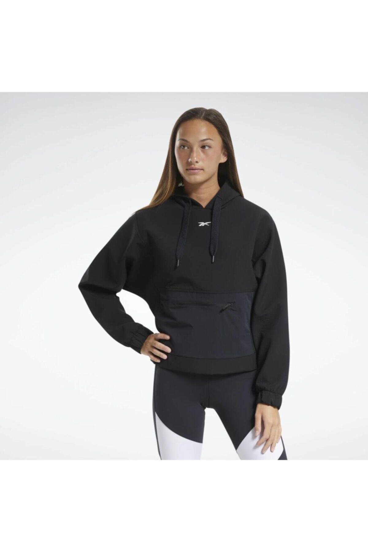 Reebok Kadın Siyah Kapüşonlu Hoodie Sweat Ft0848 Edgeworks