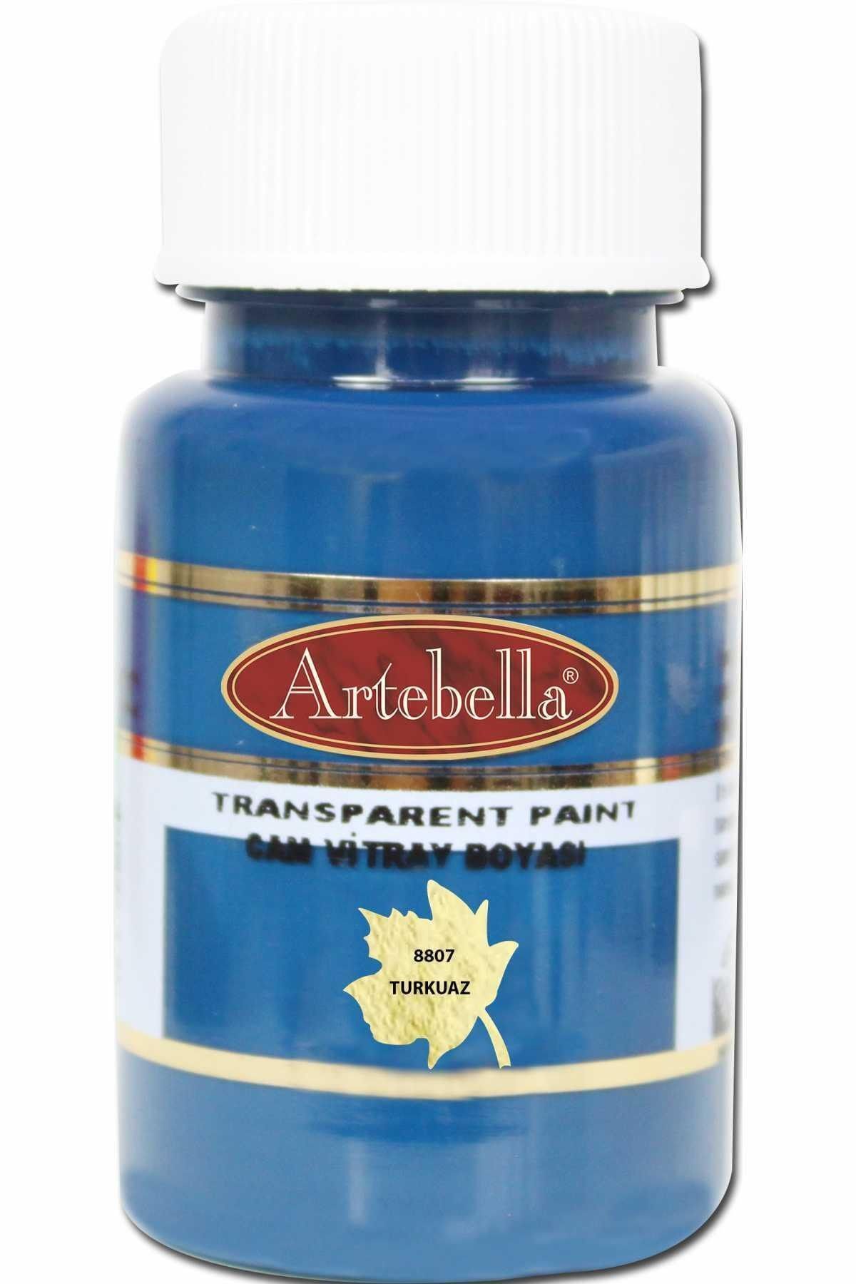 Artebella 880750 Transparan Turkuaz Cam Vitray Boyası 50 Cc