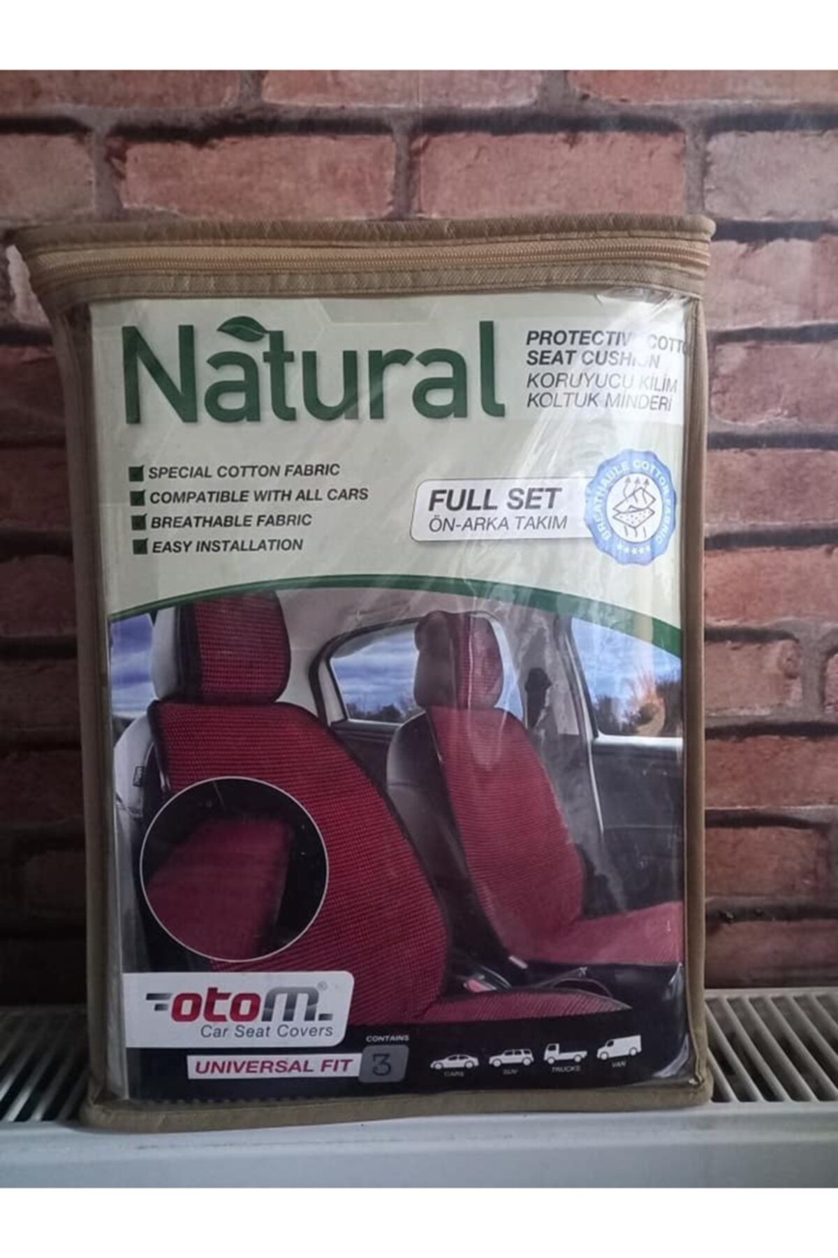Otom Natural Oto Kilim Set 1+1+3