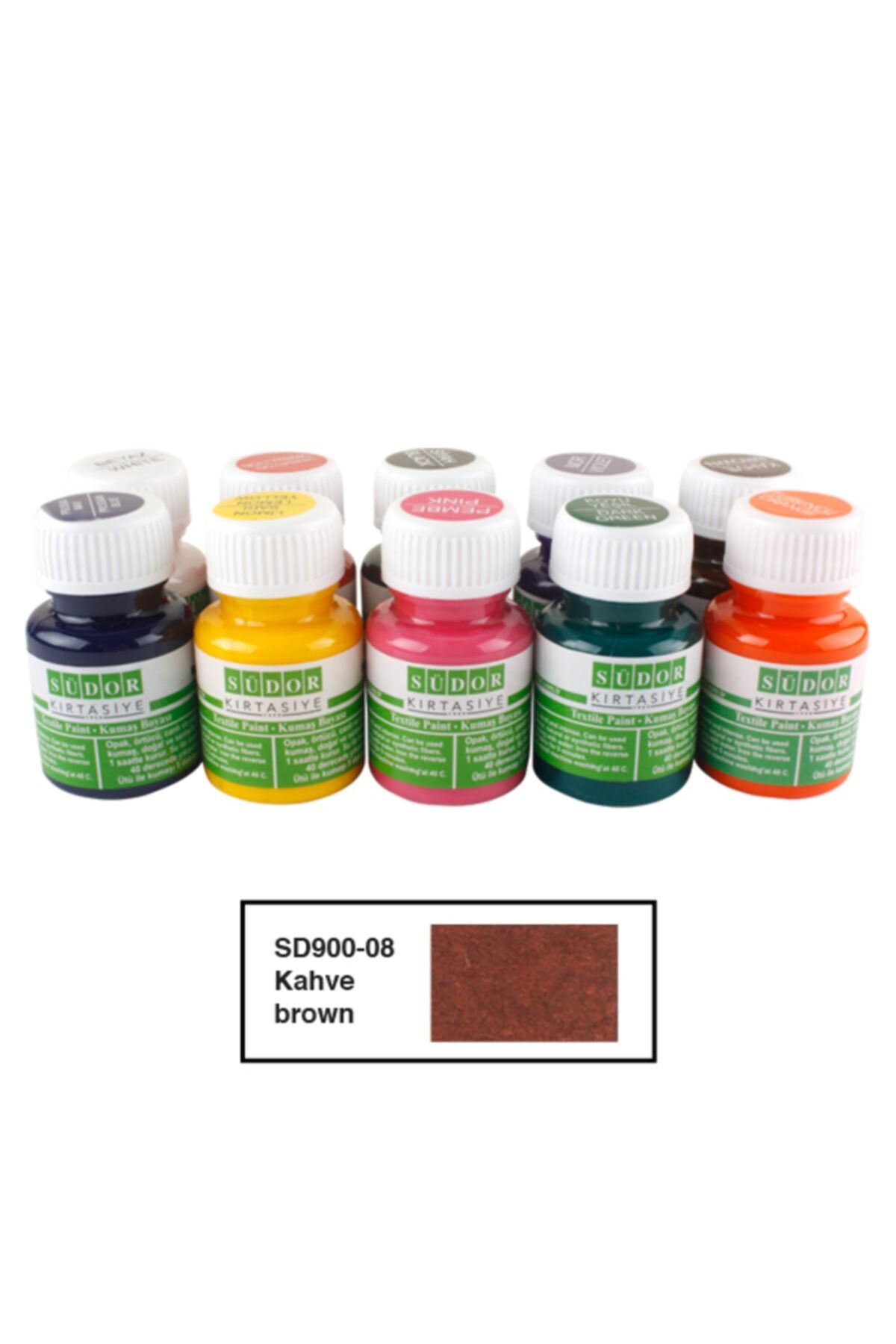 Südor Textıle Color ( Kumaş Boyası ) 25 Ml 10lu Kahverengi