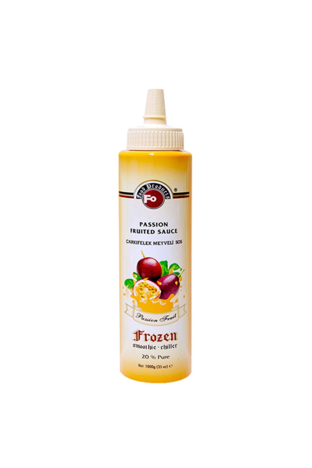 monero Fo Passion Fruit Çarkıfelek Frozen Meyve Püresi 1000 Gr.