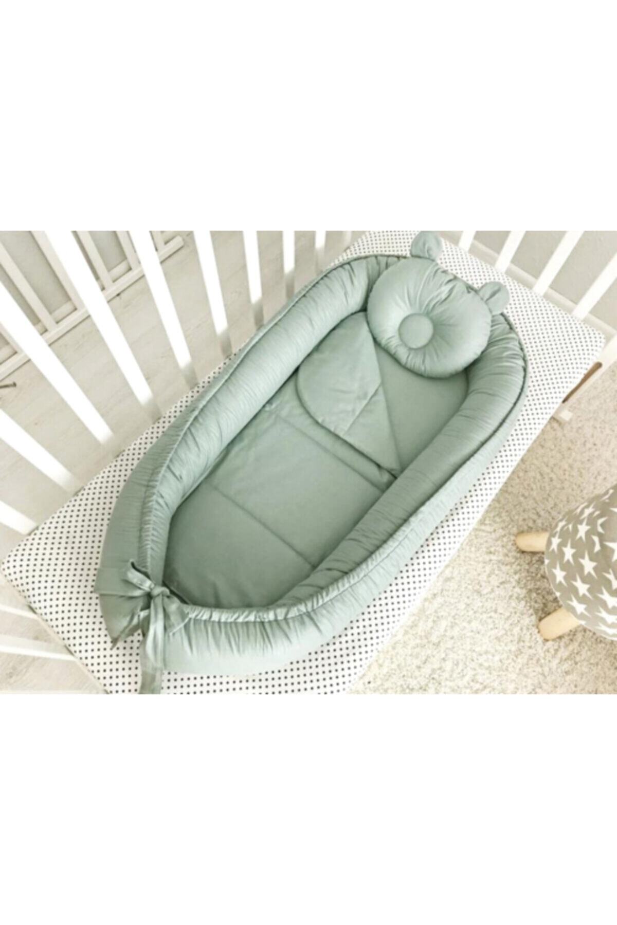 berababy Ortopedik Yastıklı Pedli 3 Parça Yeşil Babynest