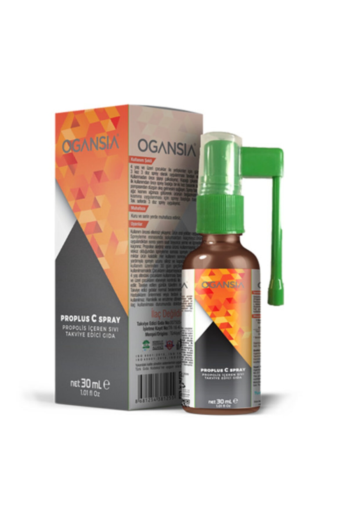 OGANSIA Proplus Sıvı 30ml-propolis-ekinezya-zencefilli-ogansia Yetkili Mağaza-store