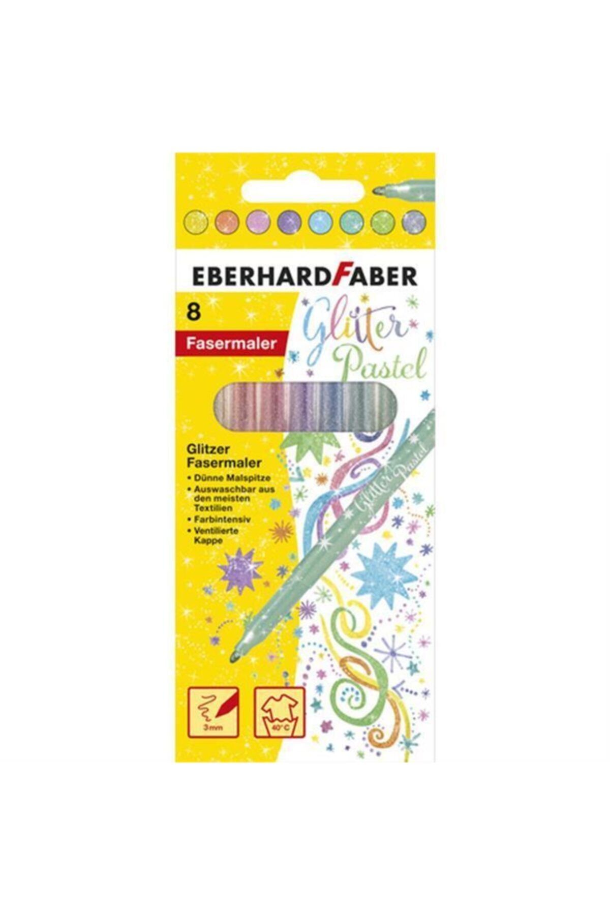 Eberhard Faber Glitter Simli Keçeli Kalem Seti 8 Renk