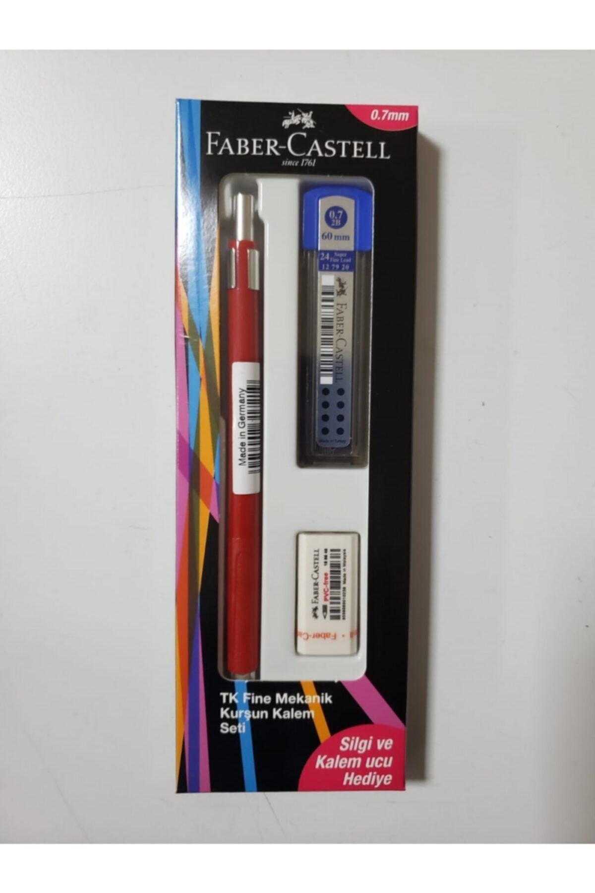 Faber Castell 07.mm Tk Fine 2317 Versatil Kalem + Silgi Ve Uç Set