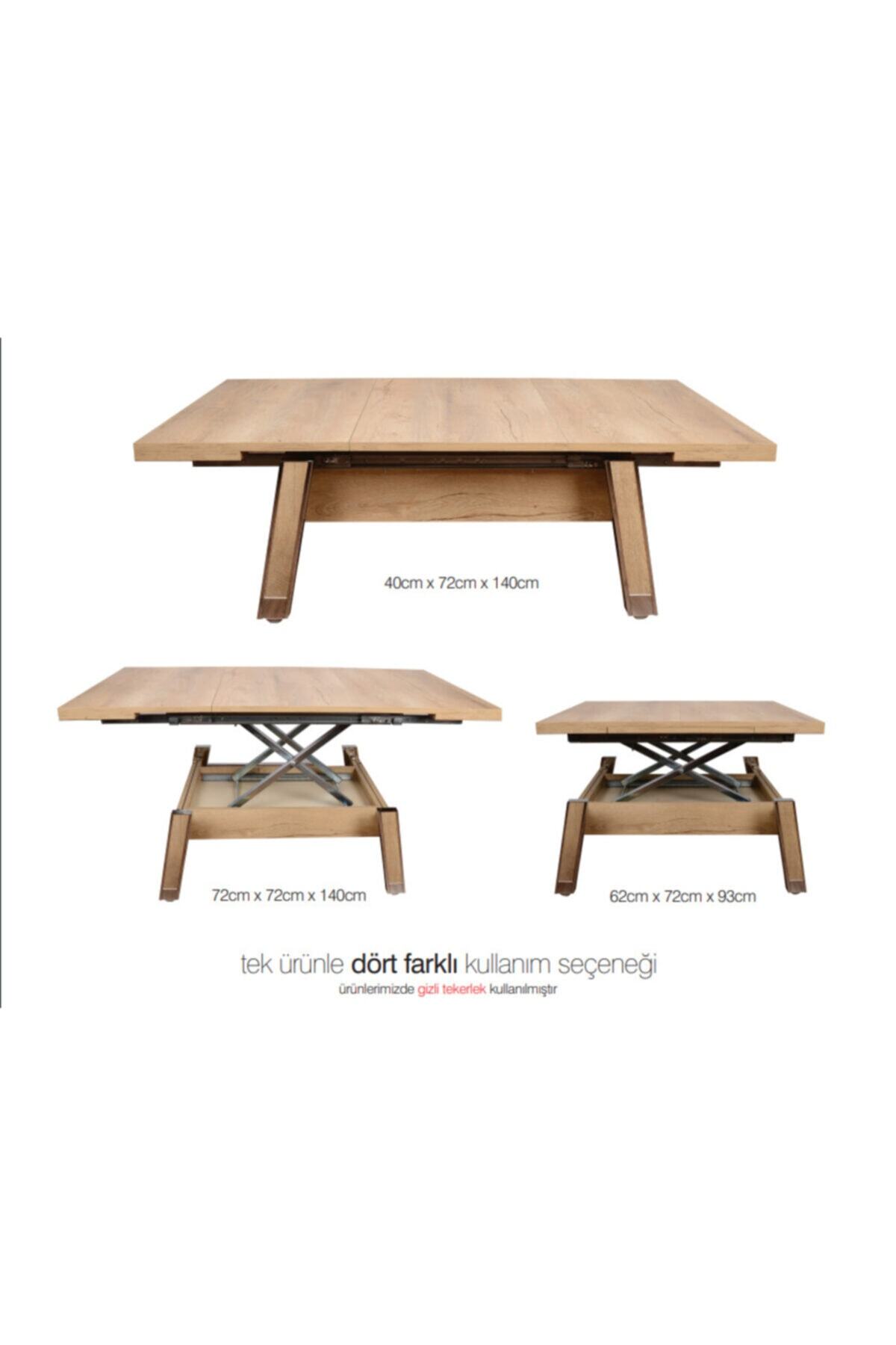 Marka Akset Akıllı Sehpa Meşe