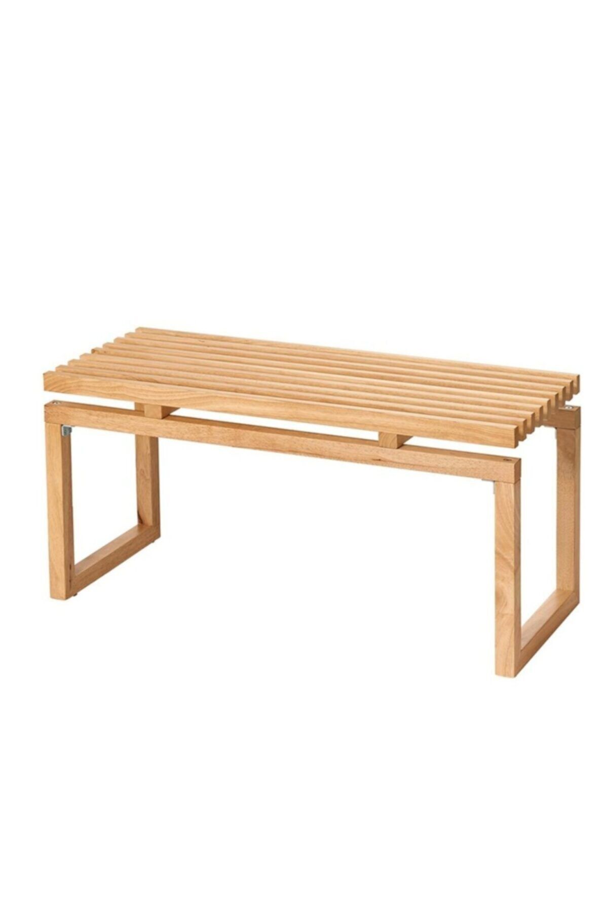 Woodwall Oak Ahşap Bank Özel Tasarım 70x35x40cm Iskandinav