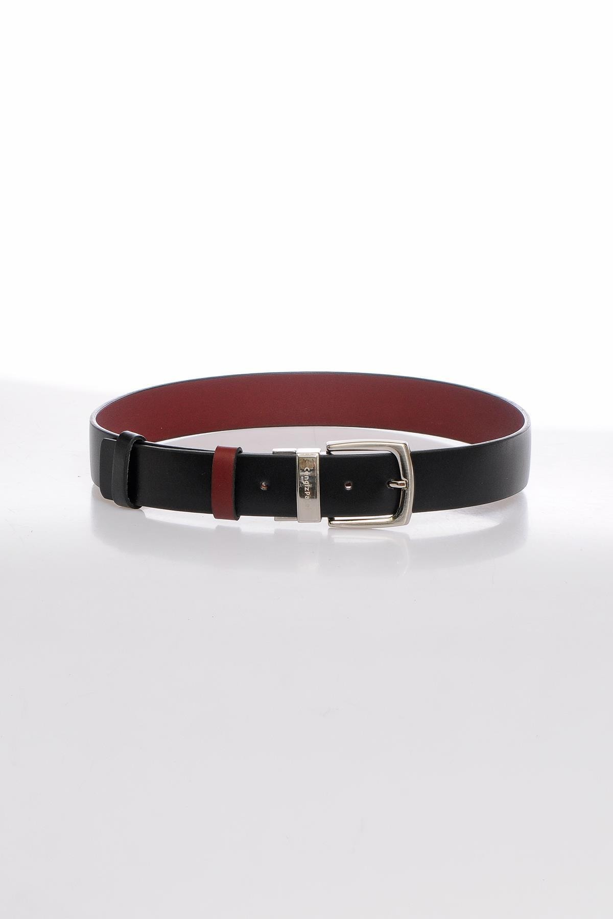 CENGİZ PAKEL Cpkmr9210-130 Siyah-bordo Erkek Kemer