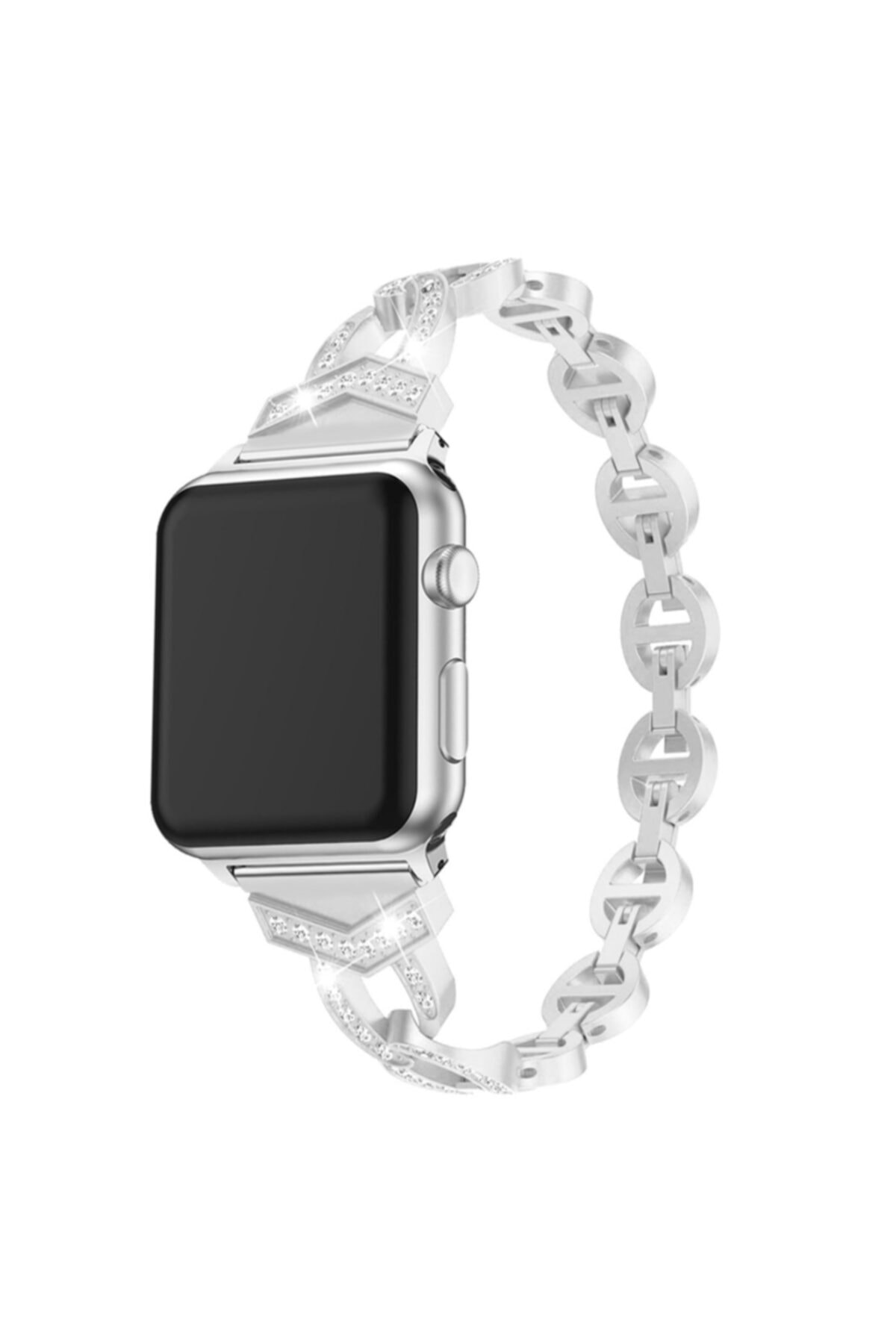 UMD Apple Watch Uyumlu 38-40-41 Mm Halka Tasarımlı Metal Kordon