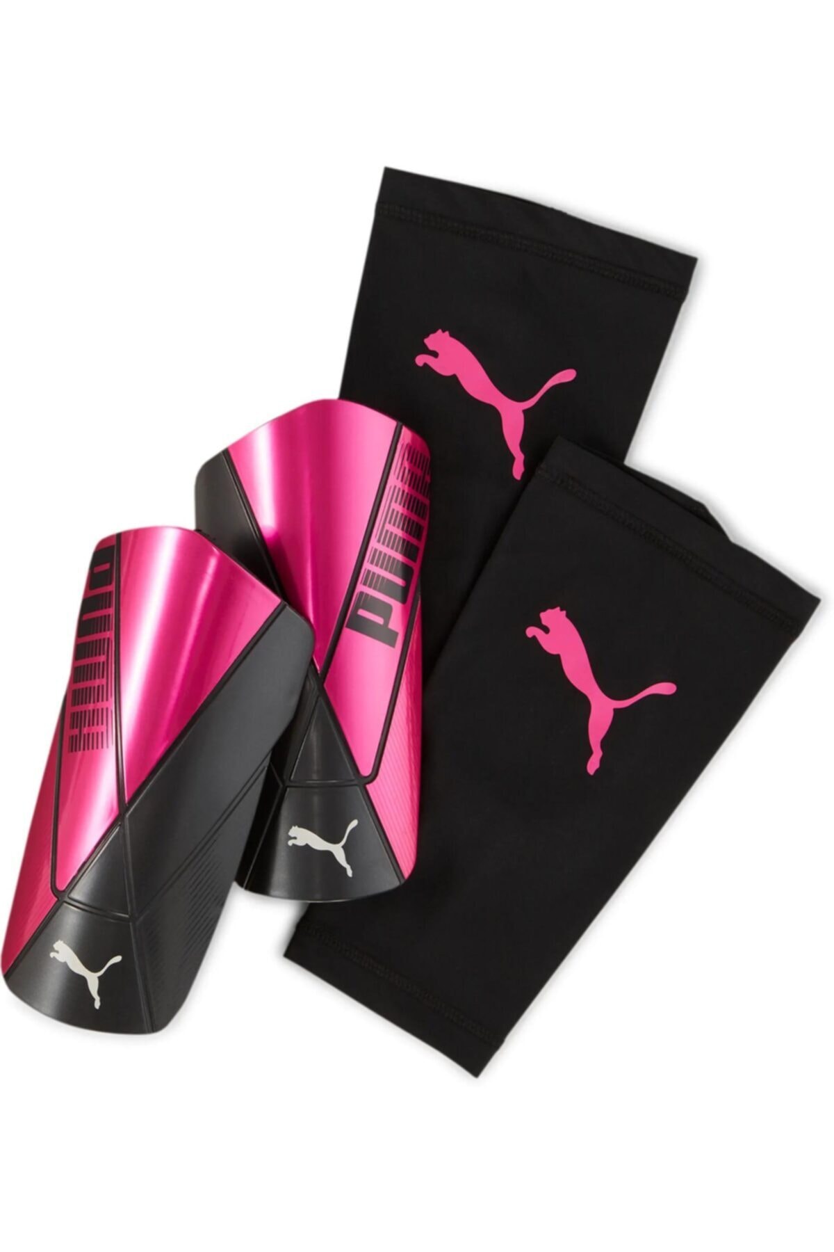Puma Men Football-next Shin Guards Protector Soccer Black Pink
