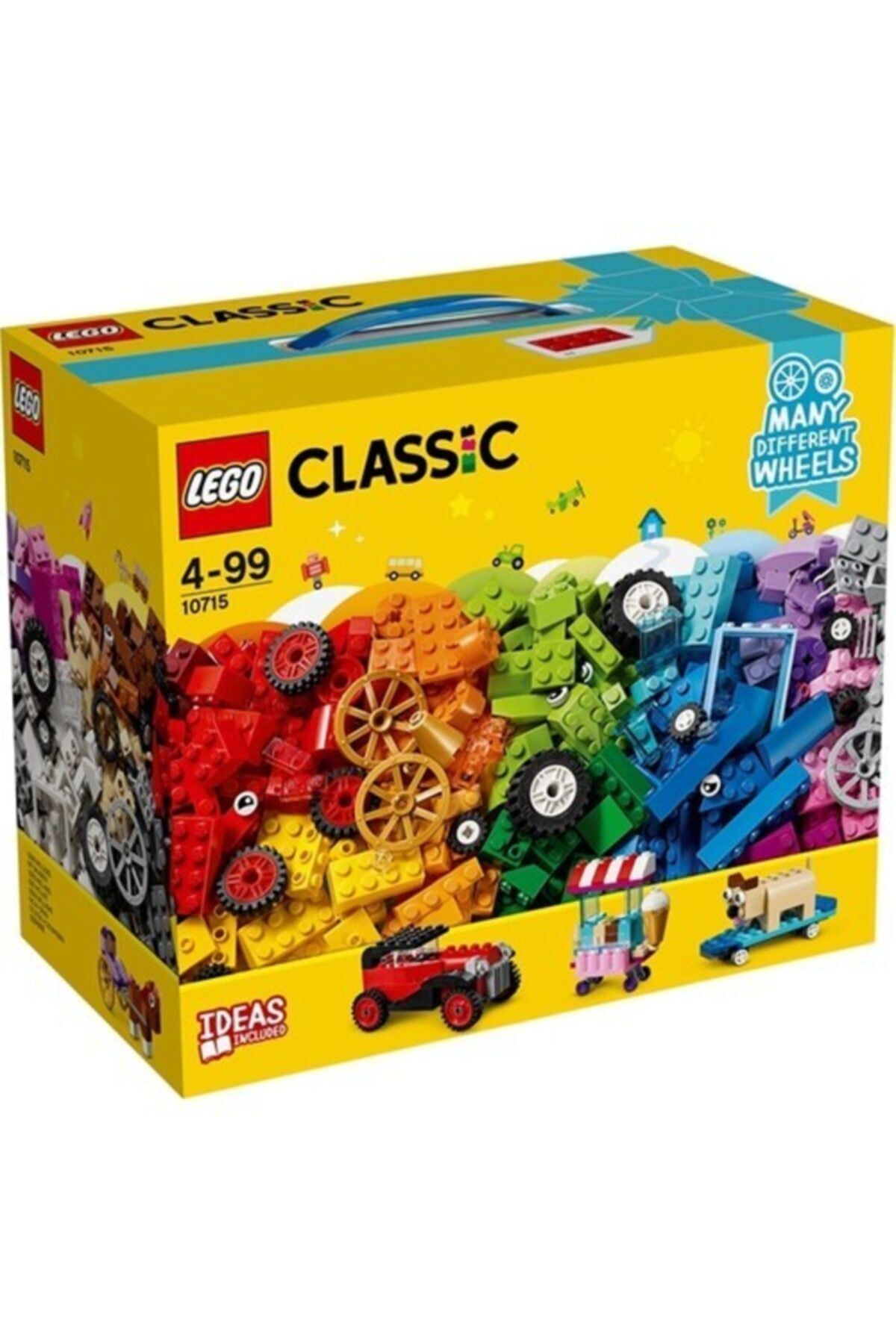 LEGO Classic Tekerlekli Yapım Parçaları 442 Parça