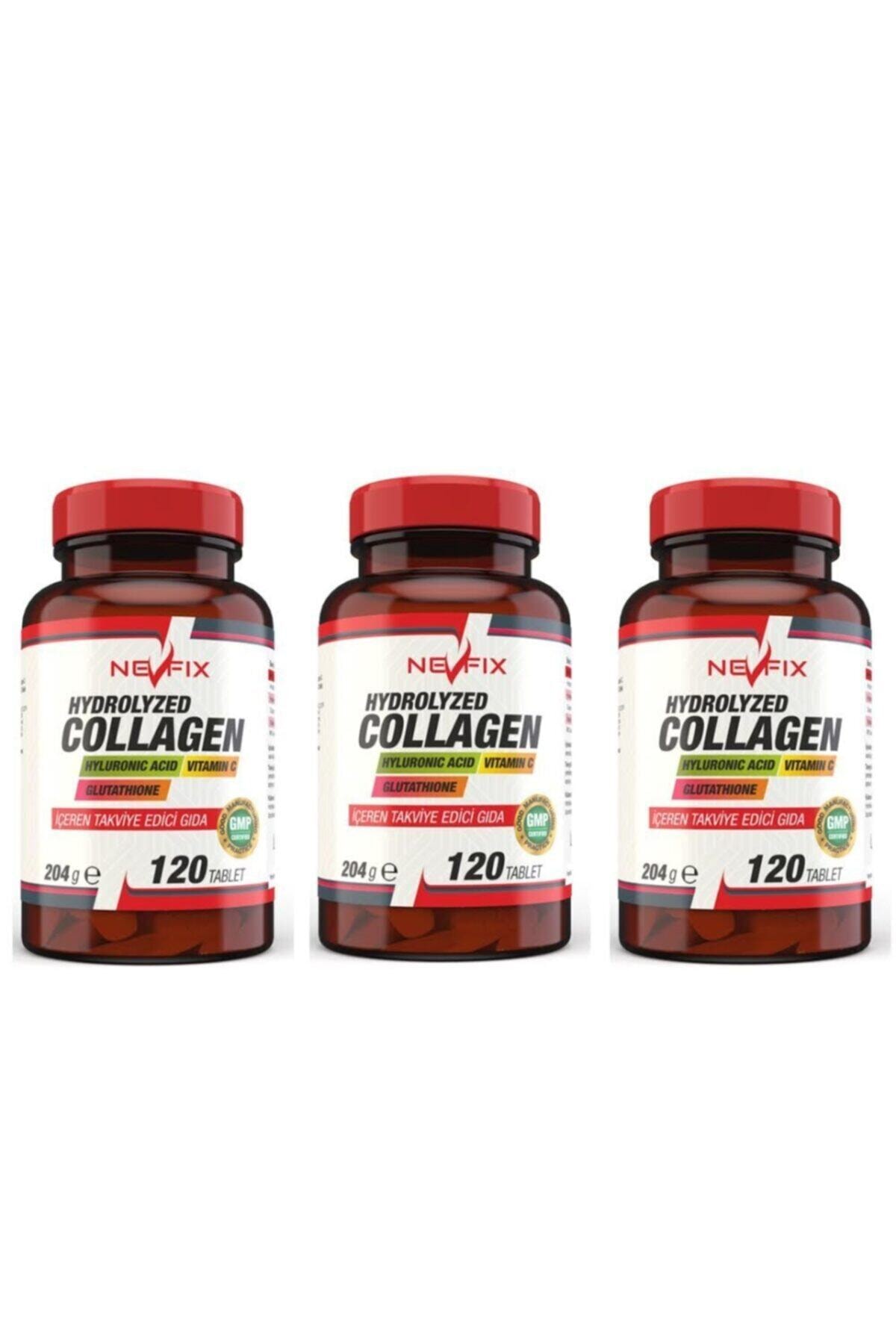 Nevfix Collagen ( Kolajen) Hyaluronic Acid 120 Tablet X 3 Kutu