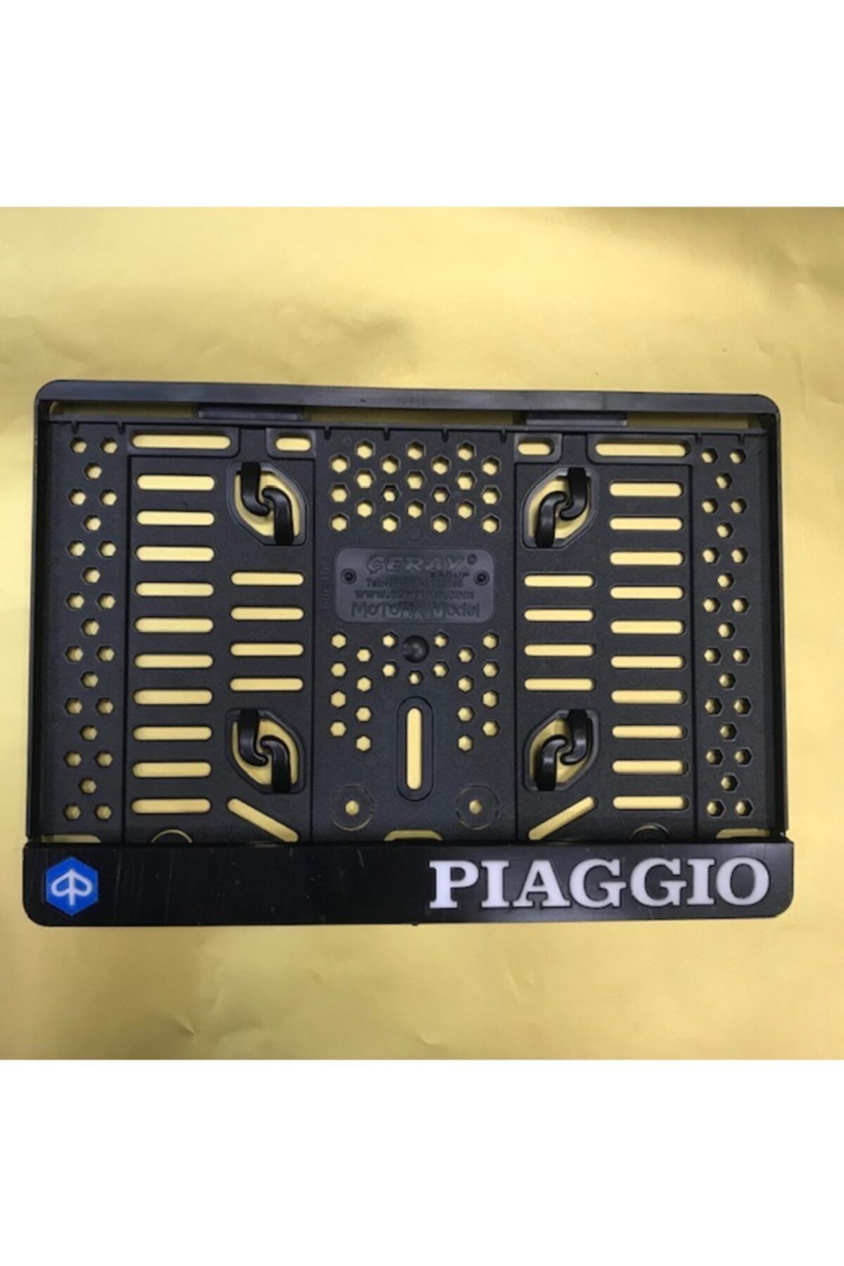 kcc tuning Piaggio Model Motor Uyumlu Takmatik Pleksi Plakalık Piano Black