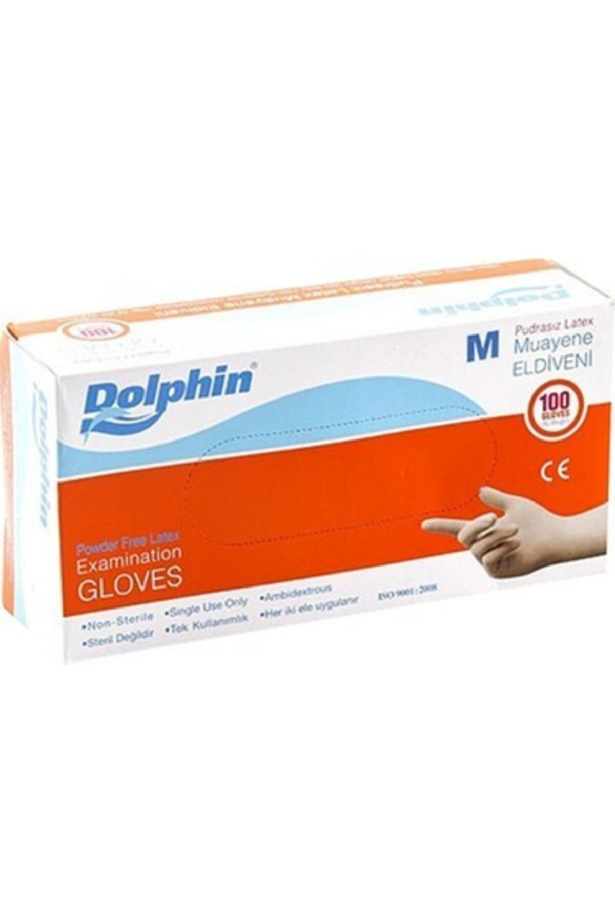 Dolphin Pudrasız Lateks Eldiven- M