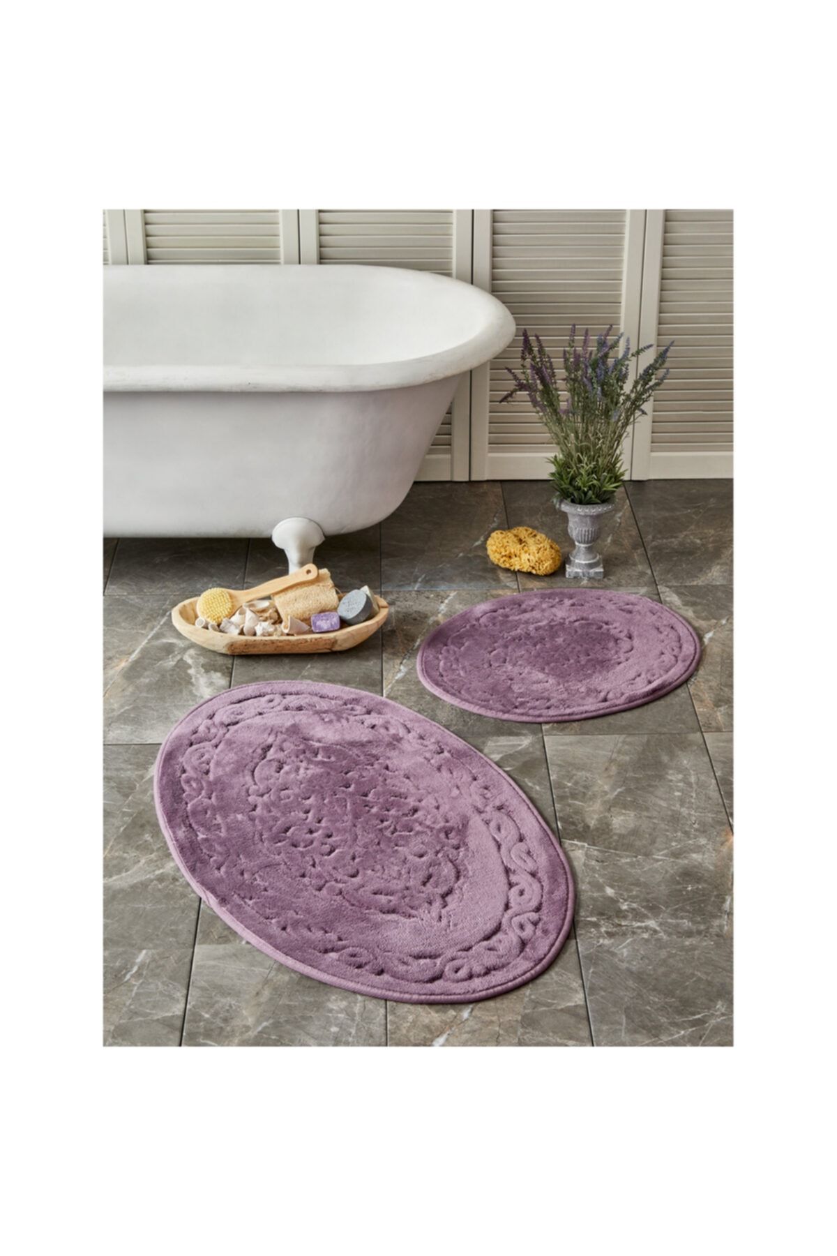 Karaca Home Obi Mürdüm 2 Parça Banyo Paspası