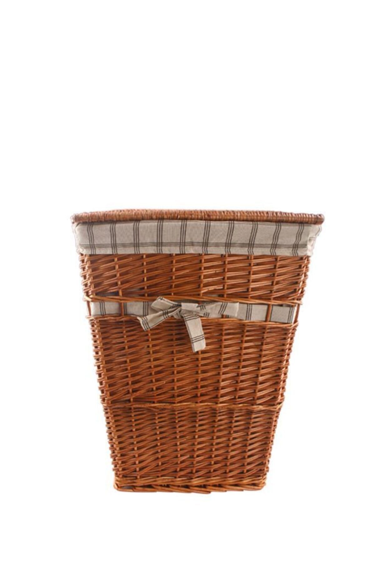 Sever Hasır Açık Kahve Dikdörtgen Çamaşır Sepeti 56cm