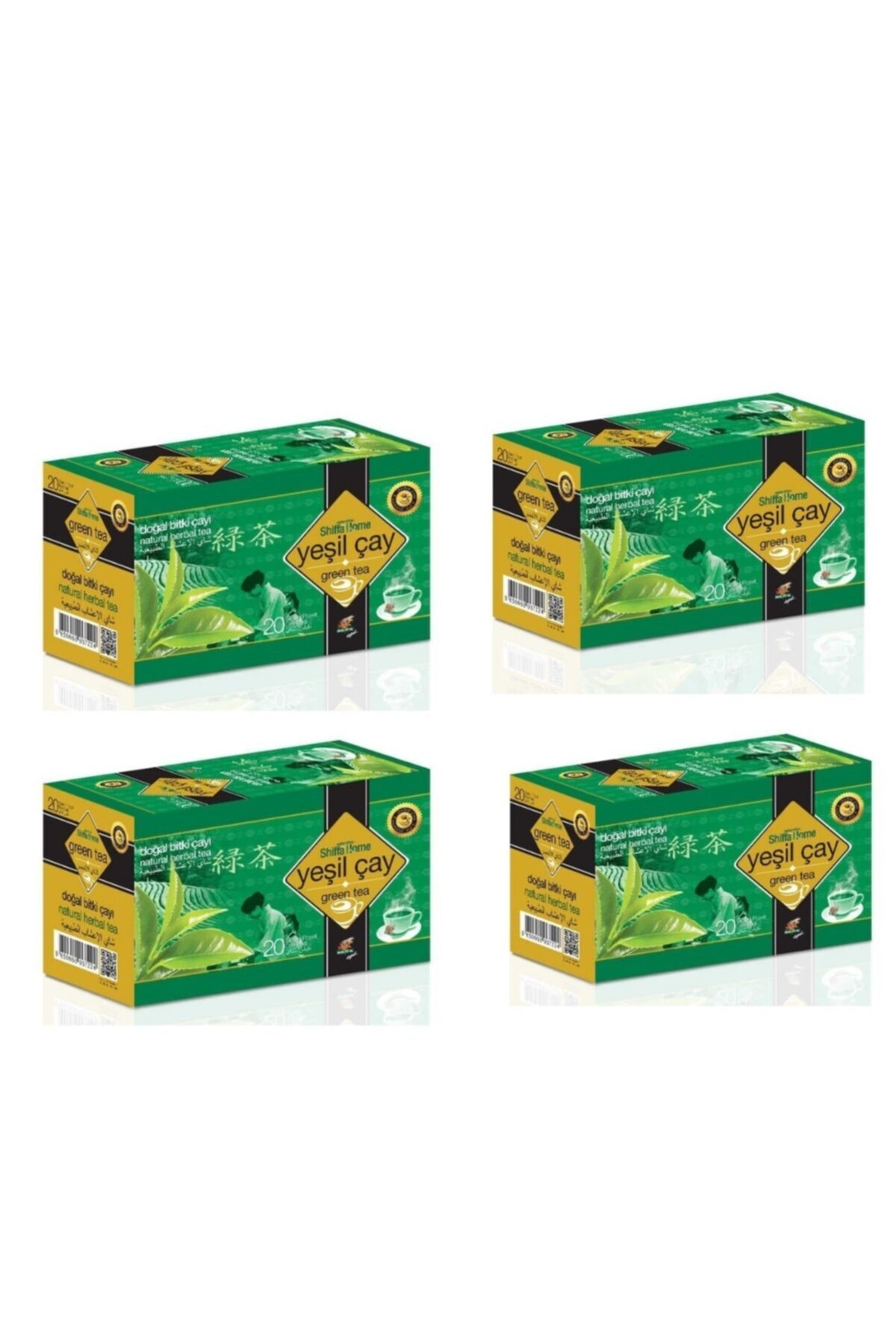 Shiffa Home Yeşil Bitki Çayı 20 Adet X 4 Paket