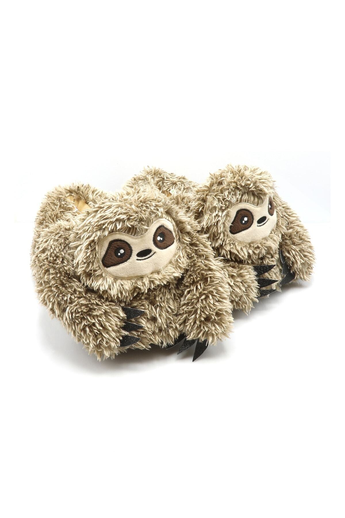 Twigy Tw Otter Bej Kadın Hayvanlı Panduf