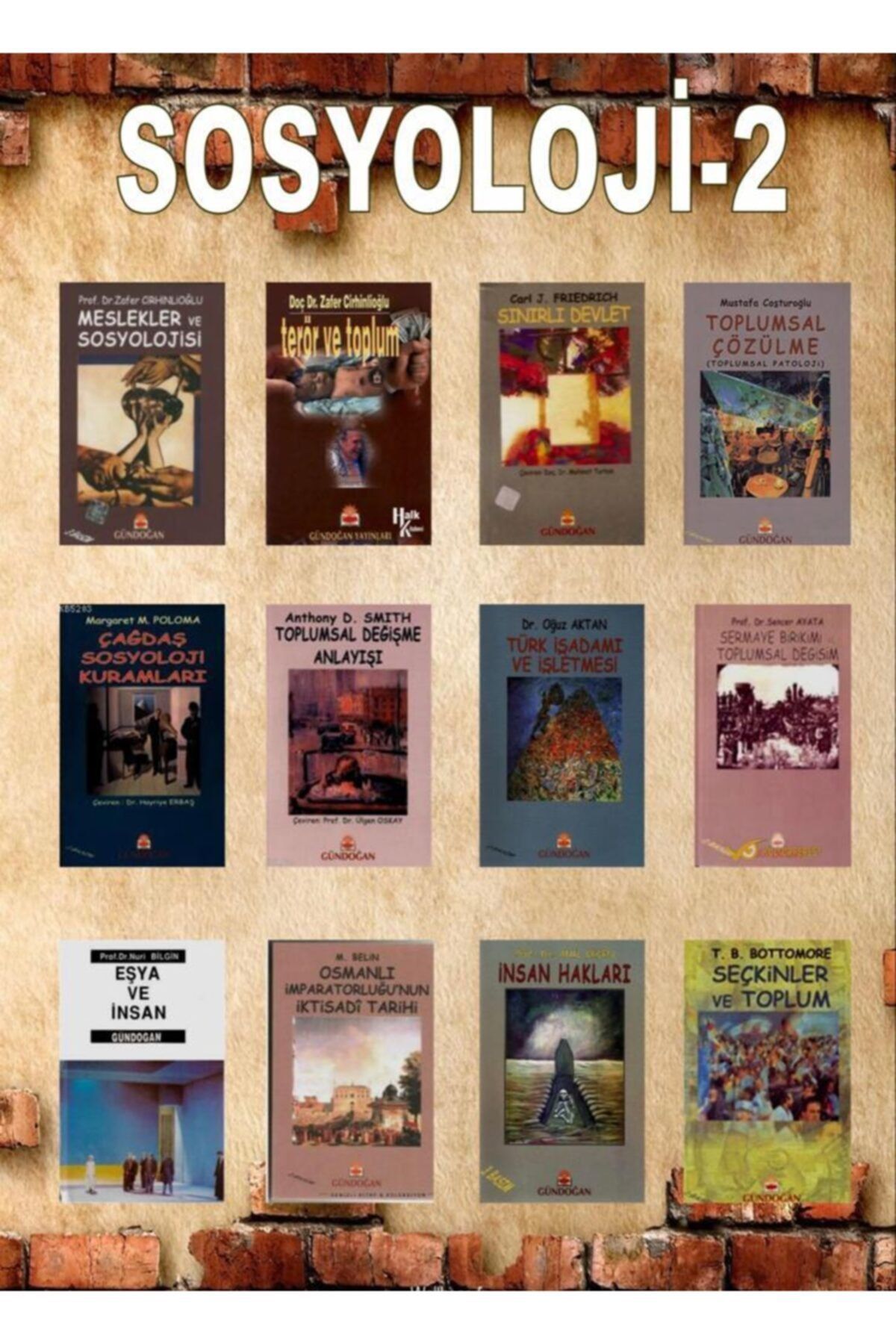 Gündoğan Yayınları Sosyoloji Ve Siyaset Bilimi-2 (12 Kitap)