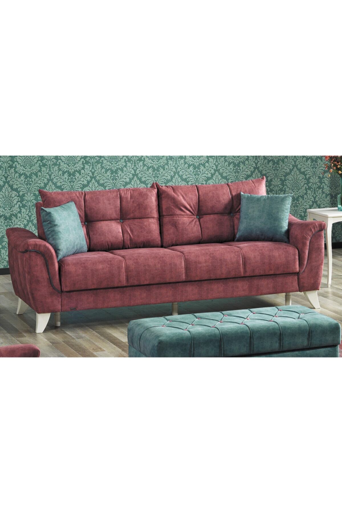 CaddeYıldız Formia Pembe Metal Kasa Kanepe