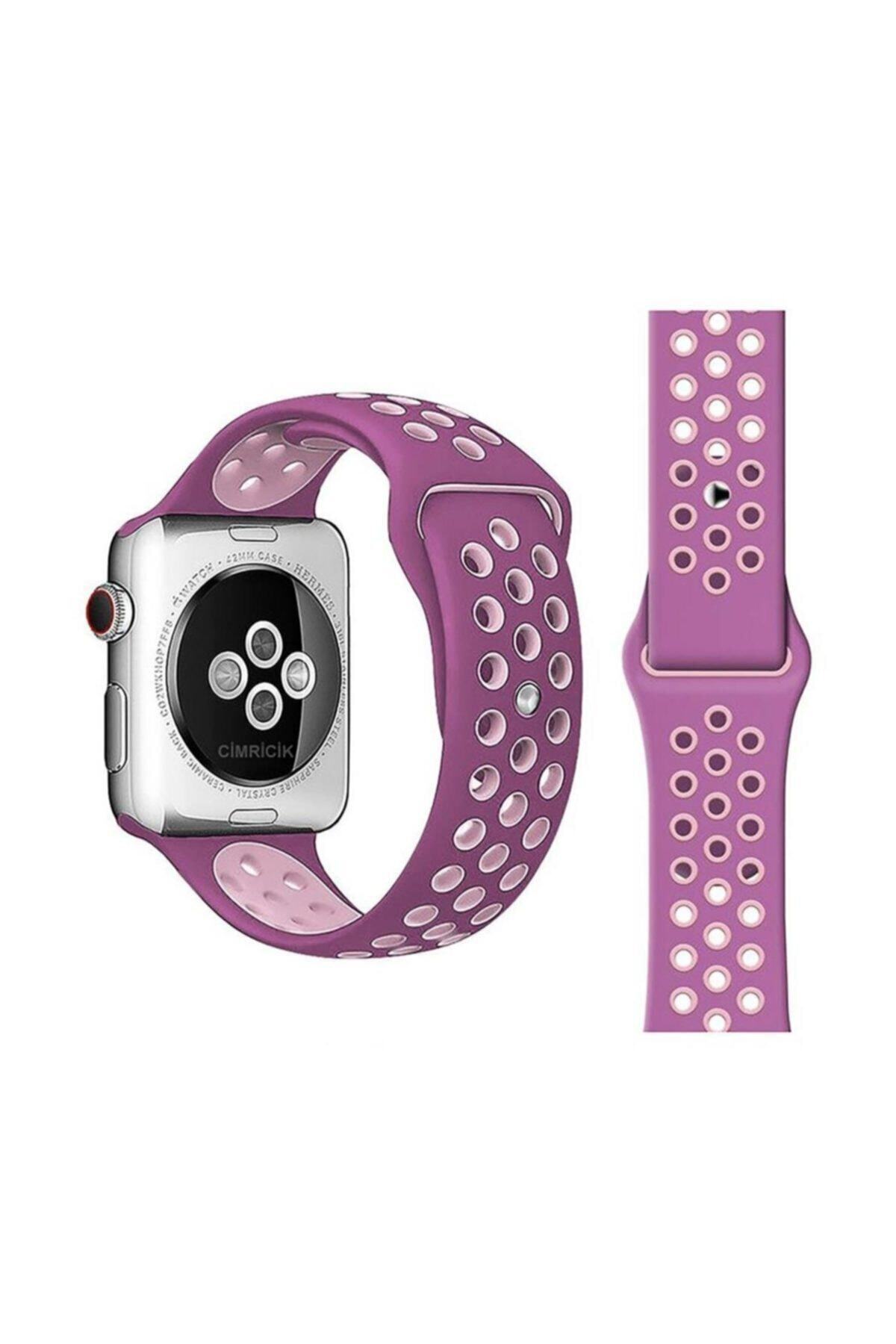 Cimricik Apple Watch Kordon 44 Mm 42 Mm 2 3 4 5 Seri Spor Silikon Kordon