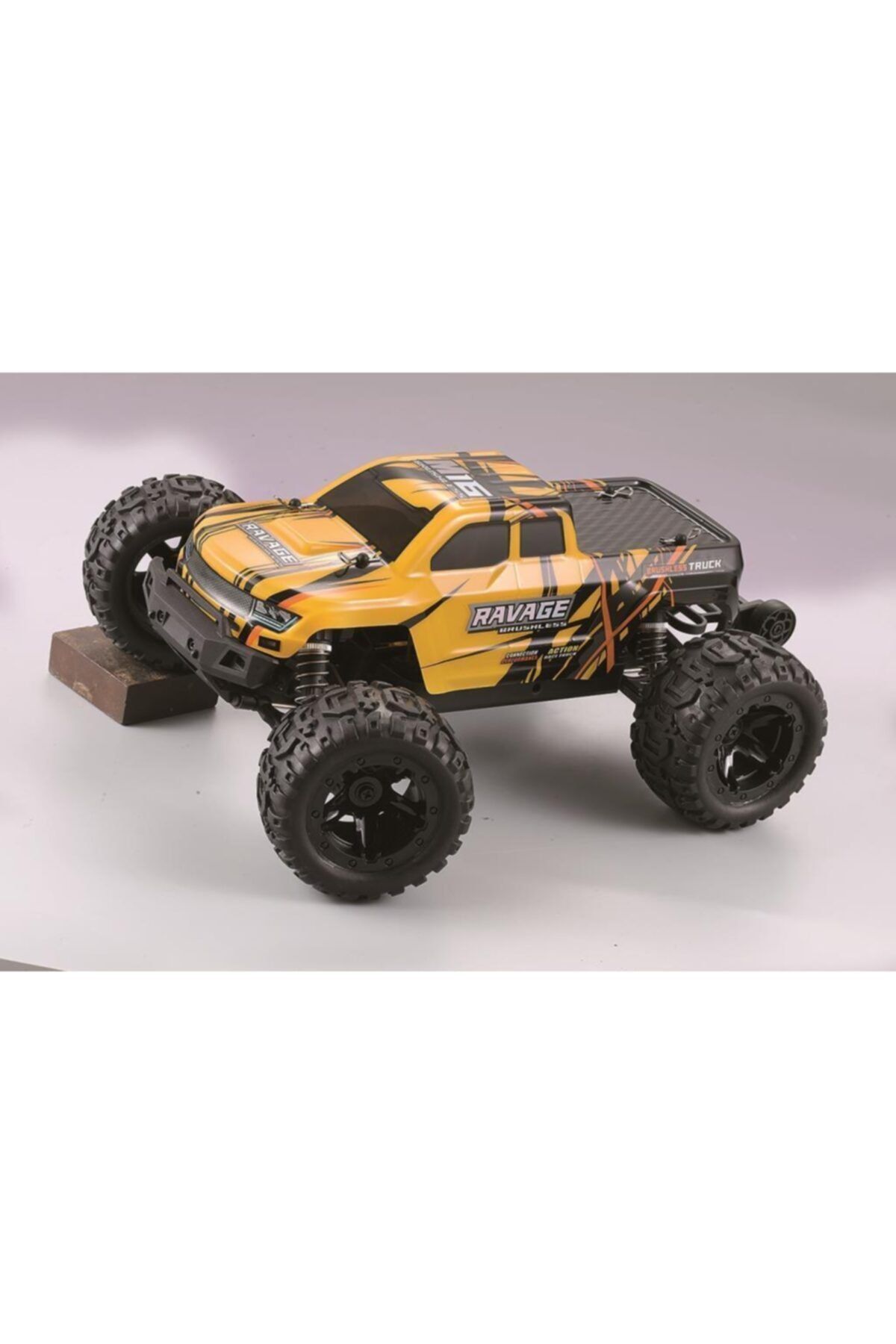 HPI Haıboxıng Rc Uzaktan Kumandalı Model Araba 1/16 4wd Fırçasız Brushless 45 Km/h Sürat Off-road Sarı